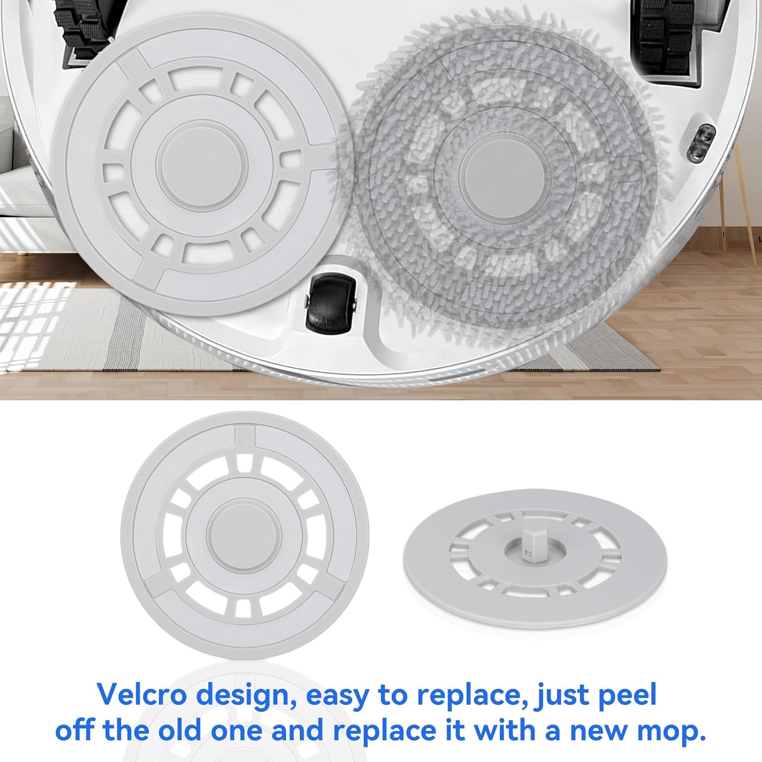Sgizoku Mop Pad Plate Holder for Dreame Xiaomi Robot Vacuums