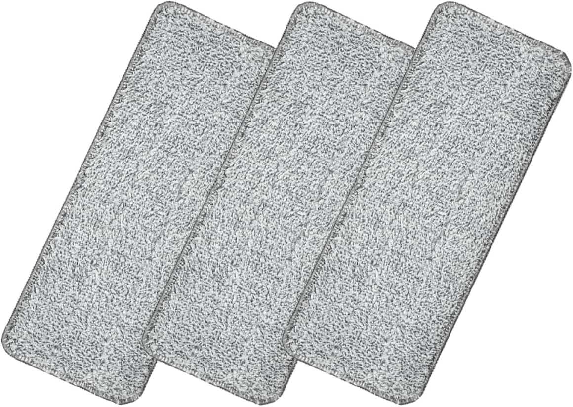3PCS Washable Fiber Mop Pads for Hardwood and Tile Floors