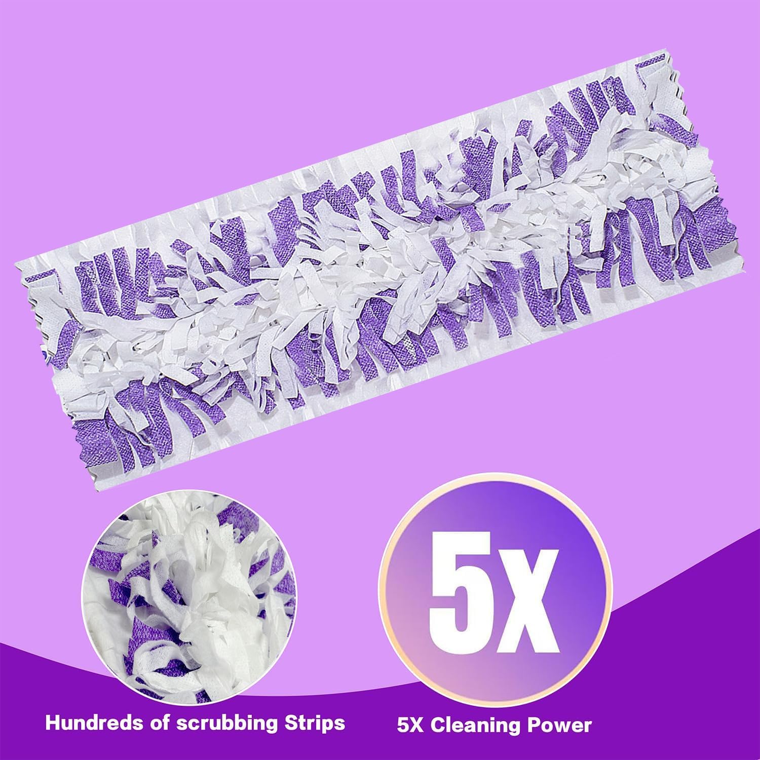 Disposable Mopping Pad Refills for PowerMop 20 Pack Purple