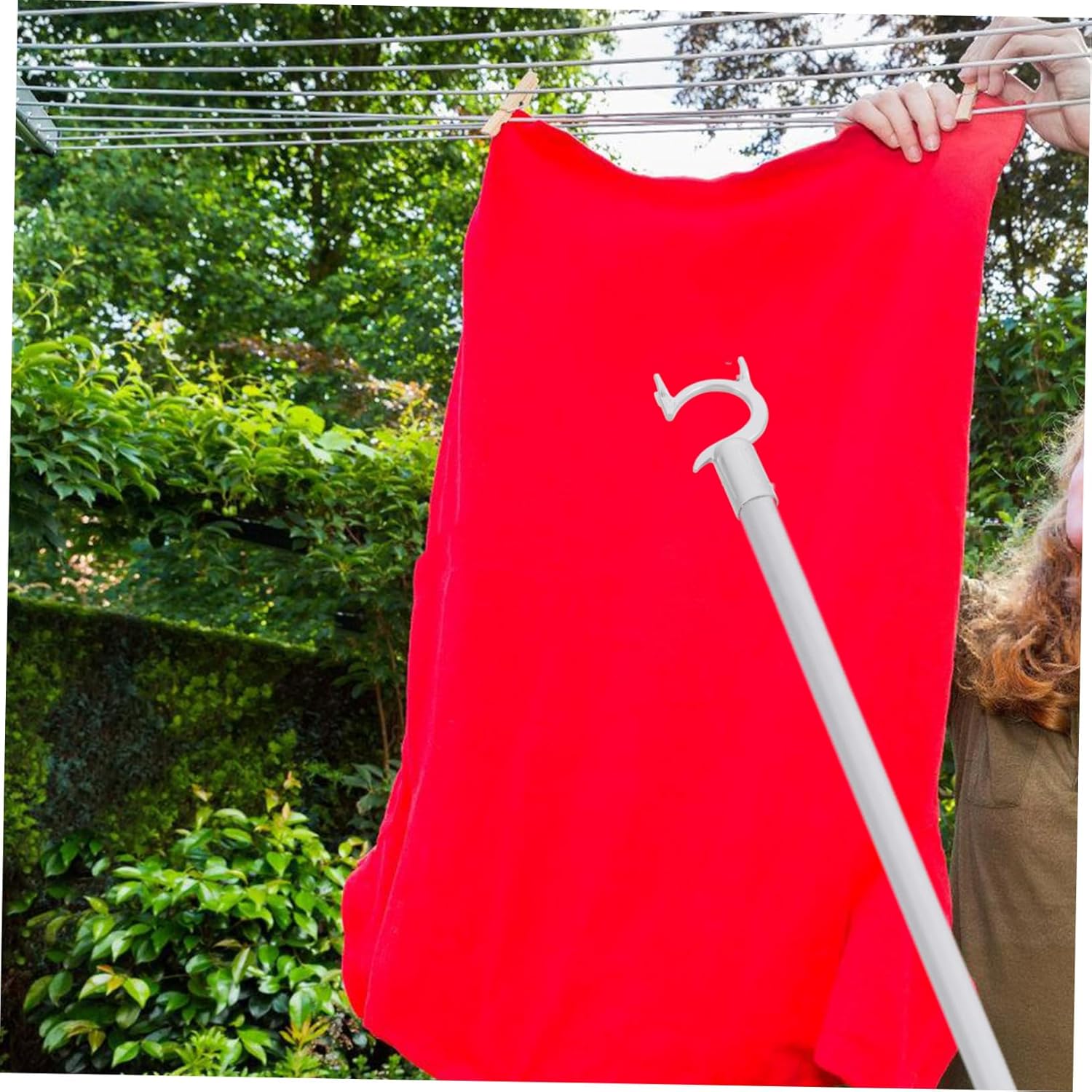 4Pcs Aluminum Alloy Mop Pole Hook Replacement for Durable Cleaning