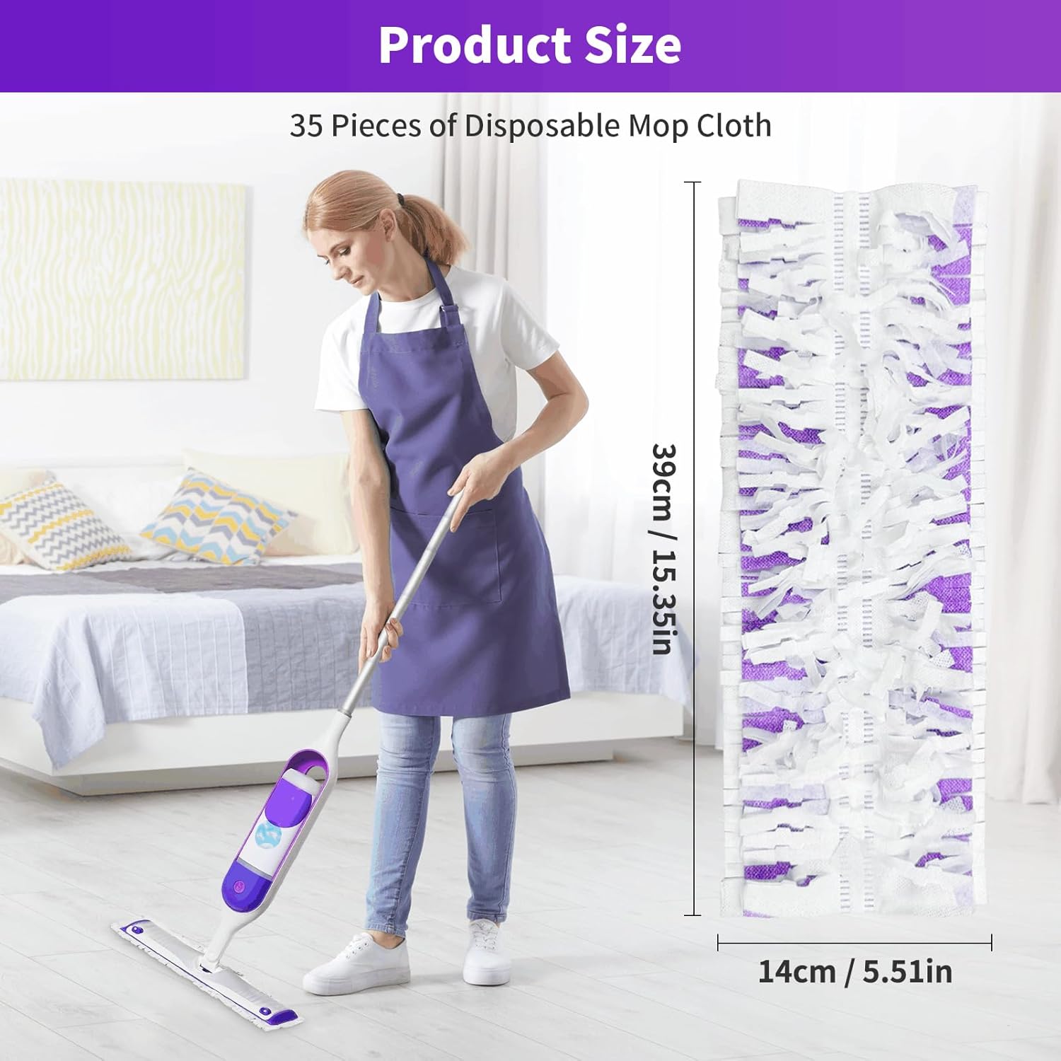 35 Pack AntePow Disposable Refills for Swiffer Power Mop