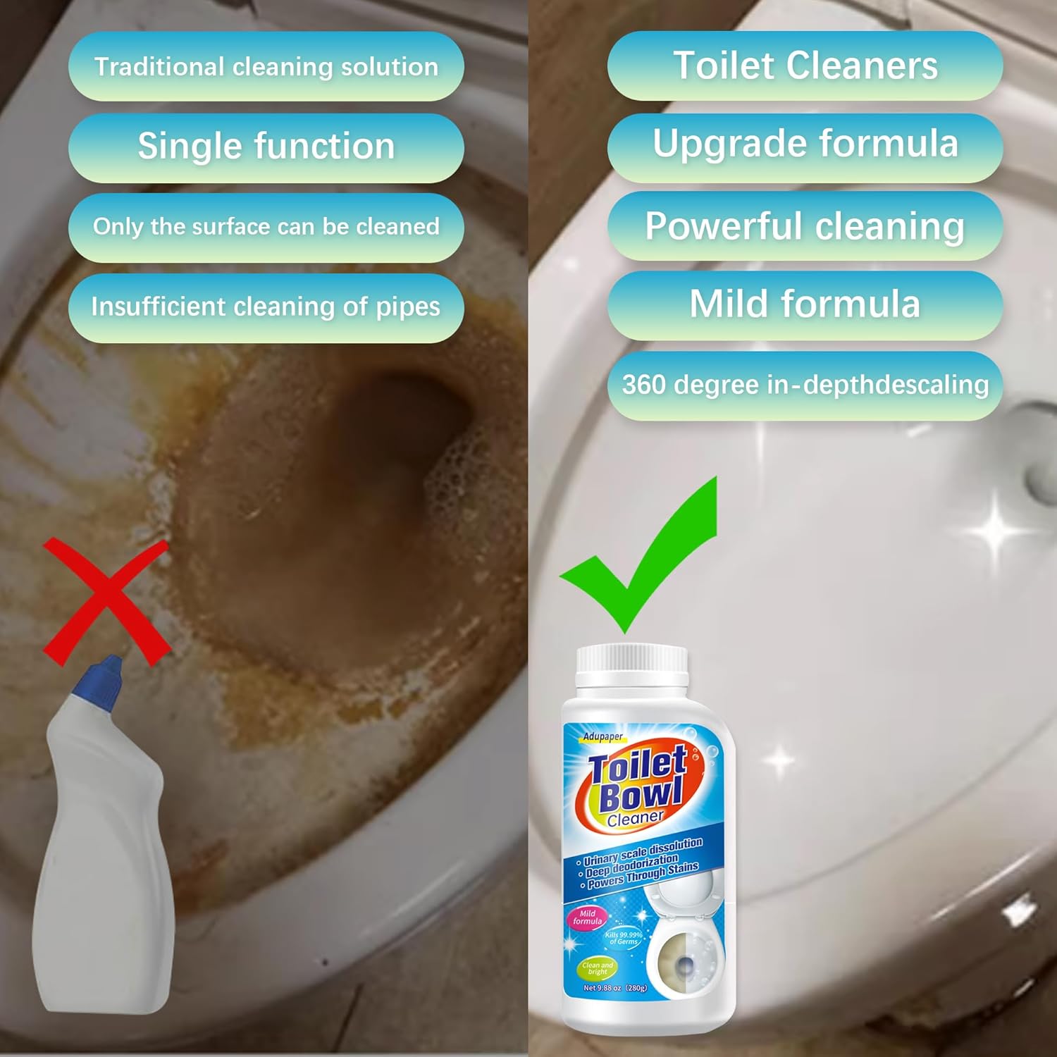 Adupaper Pumice Stones for Toilet Bathroom Cleaning