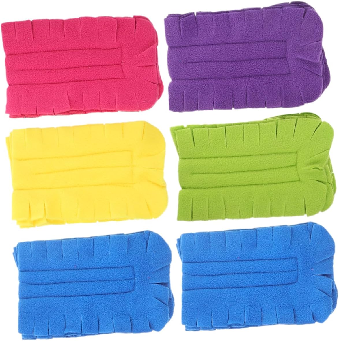 6pcs Yellow Duster Refills Washable Reusable Electrostatic Cleaning Pads
