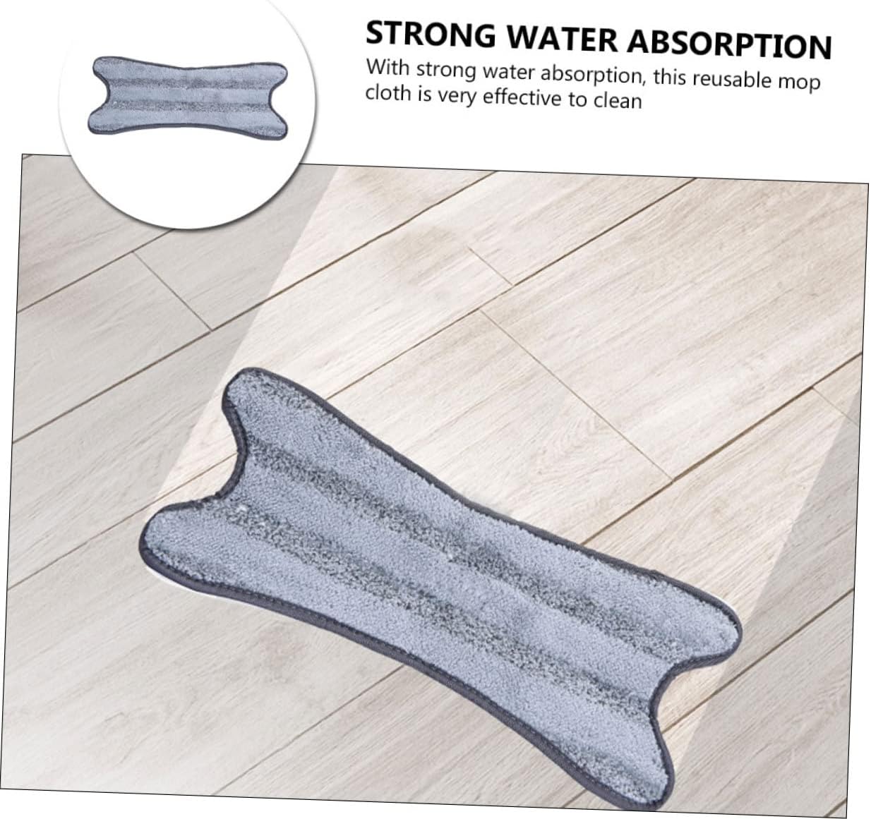 2pcs Multi-Function Flat Mop Cloth Replacement Microfiber Pads