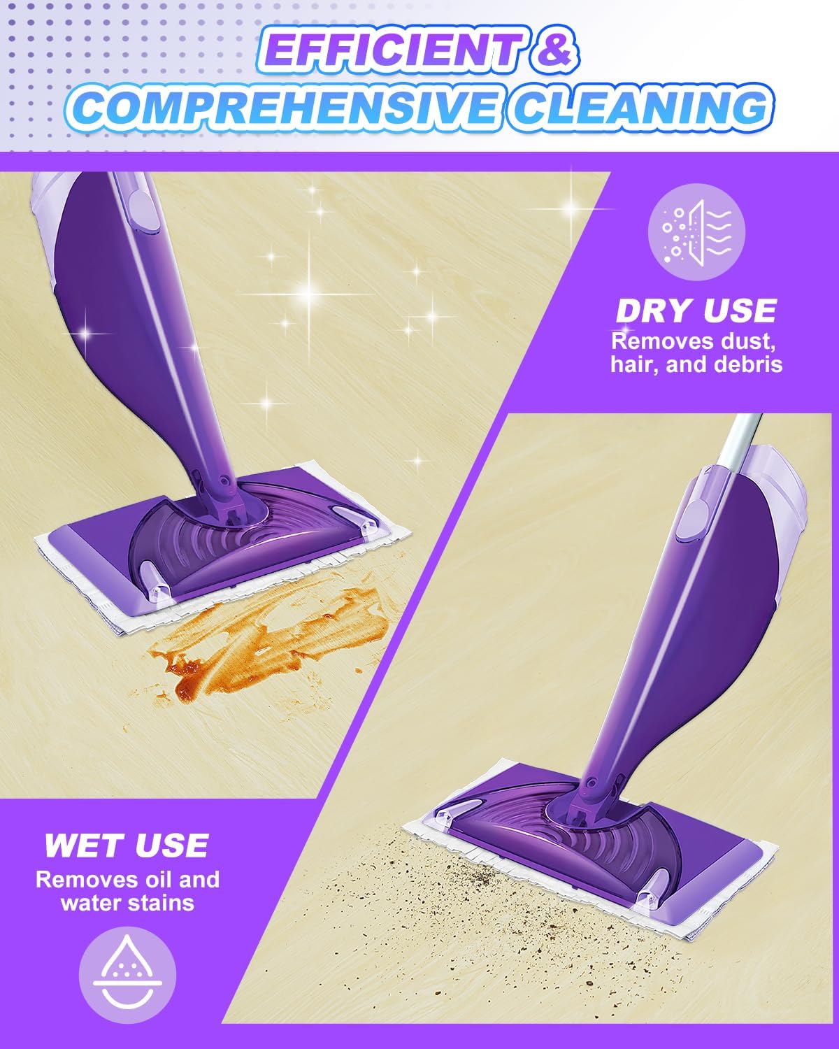 MyKEEPOW 20 Pack Replacement Mop Pads for Swiffer Wet Jet 1