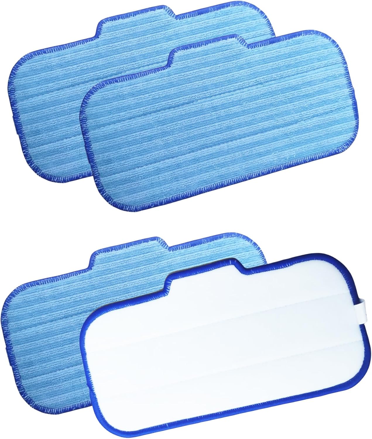 4 Pack Steam Mop Pads Replacement for Newbealer NC603C NC602N 1
