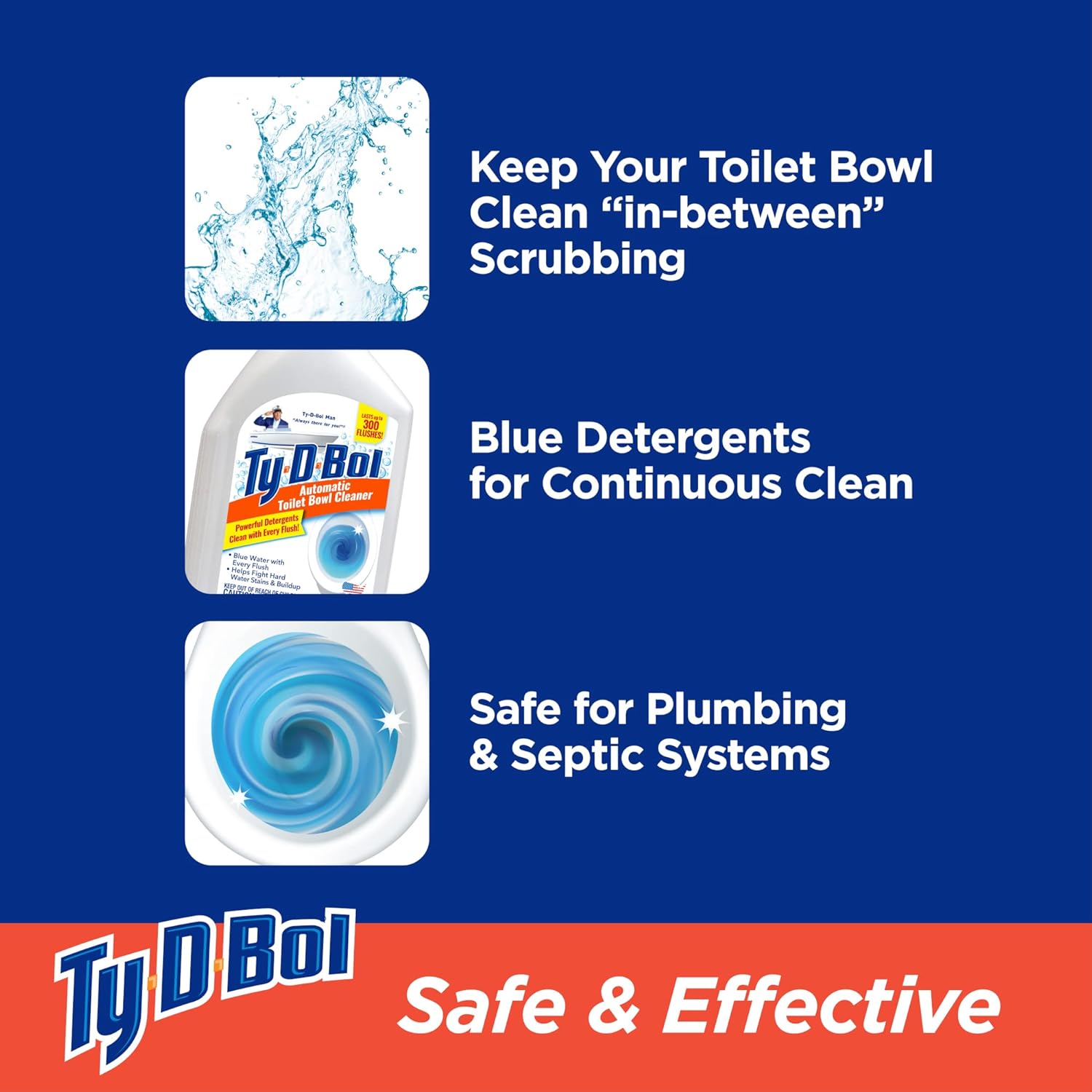 Ty-D-Bol Automatic Toilet Cleaner for Continuous Fresh Bathroom Hygiene