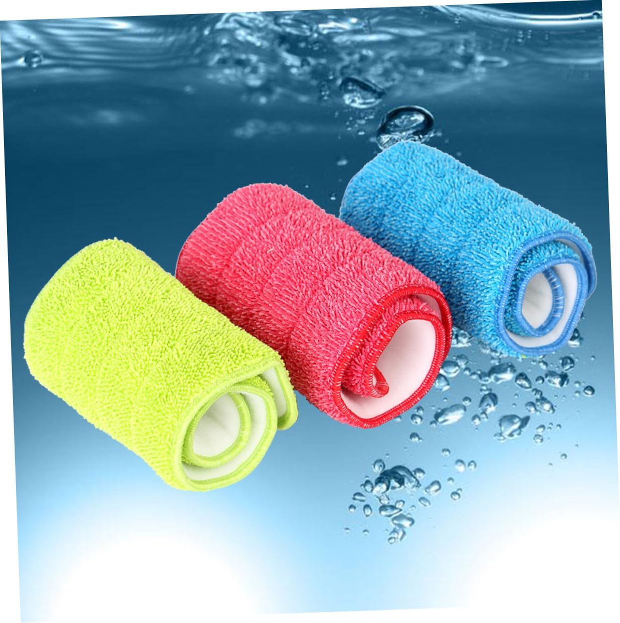 PACKOVE 3Pcs Spray Mop Cloth Replacement for Durable Cleaning