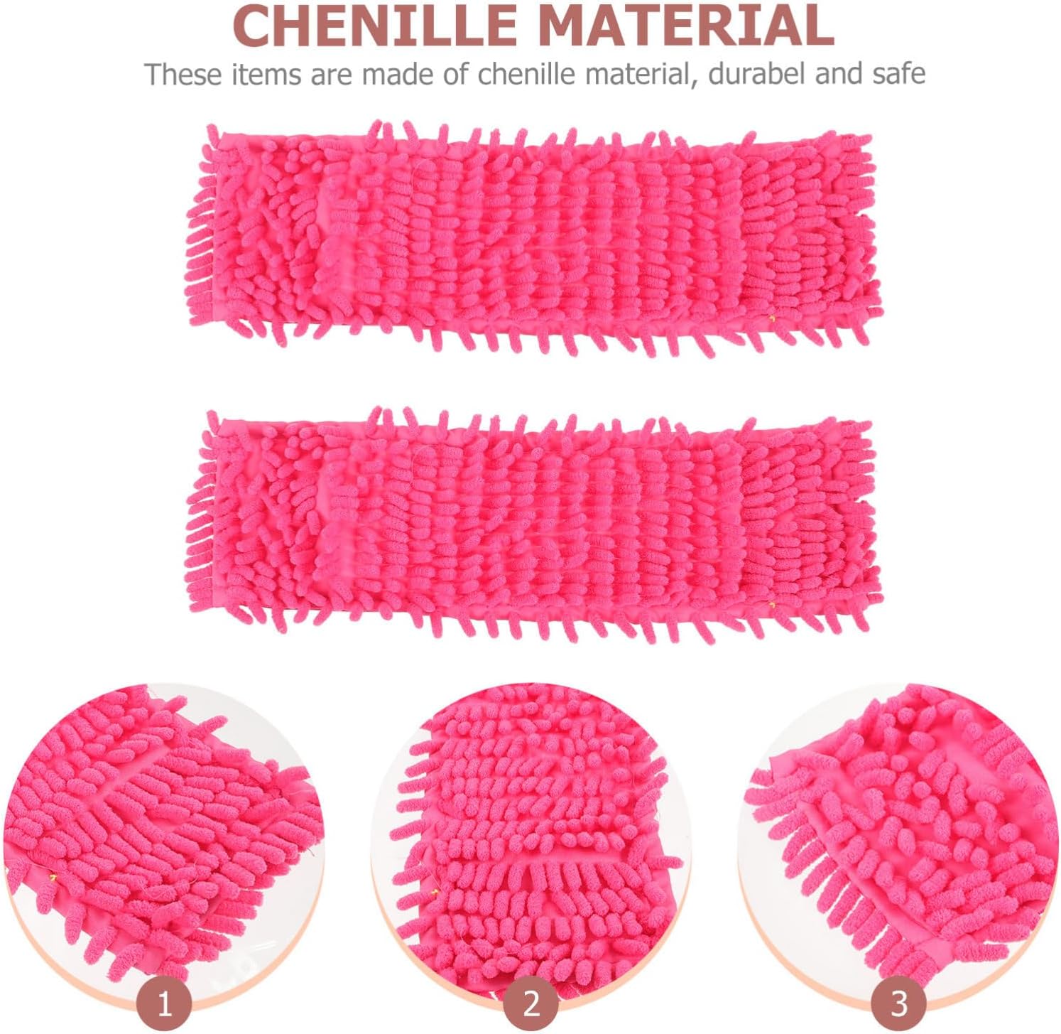 2-Pack Mop Cloth Replacement for Easy Cleaning Microfiber Mop Heads