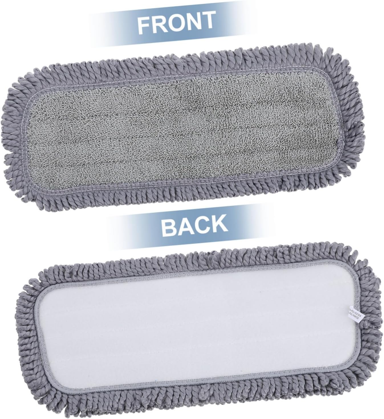 2pcs Microfiber Mop Replacement Pads Reusable