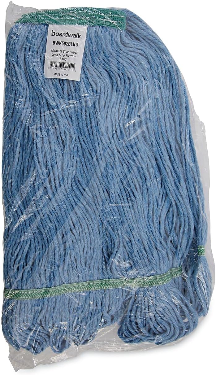 Boardwalk BWK502BLNB Super Loop Wet Mop Head - Medium Blue