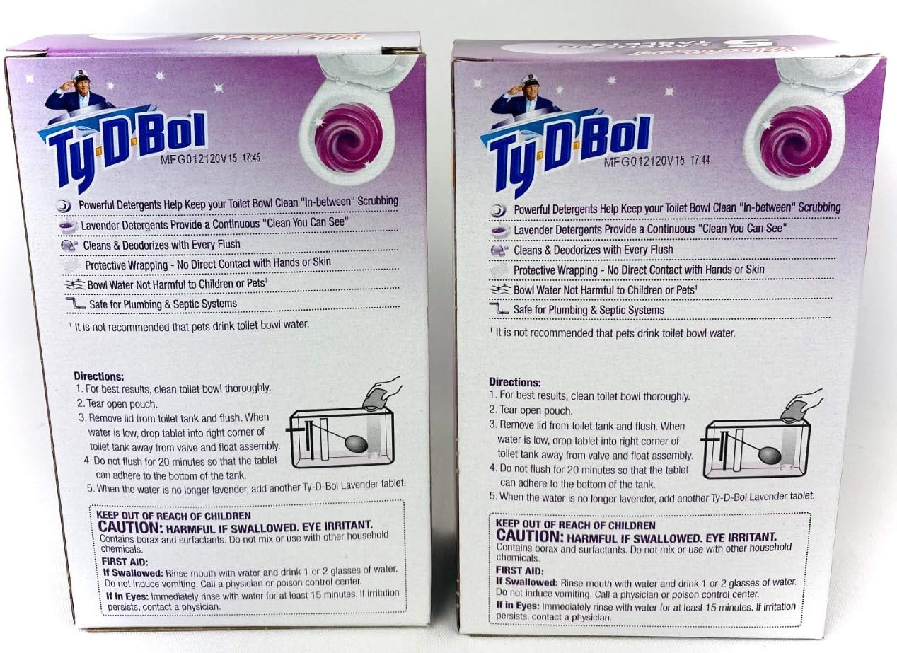 Willert Ty-D-Bol Toilet Cleaning Tablets with Lavender Scent 10 Tabs
