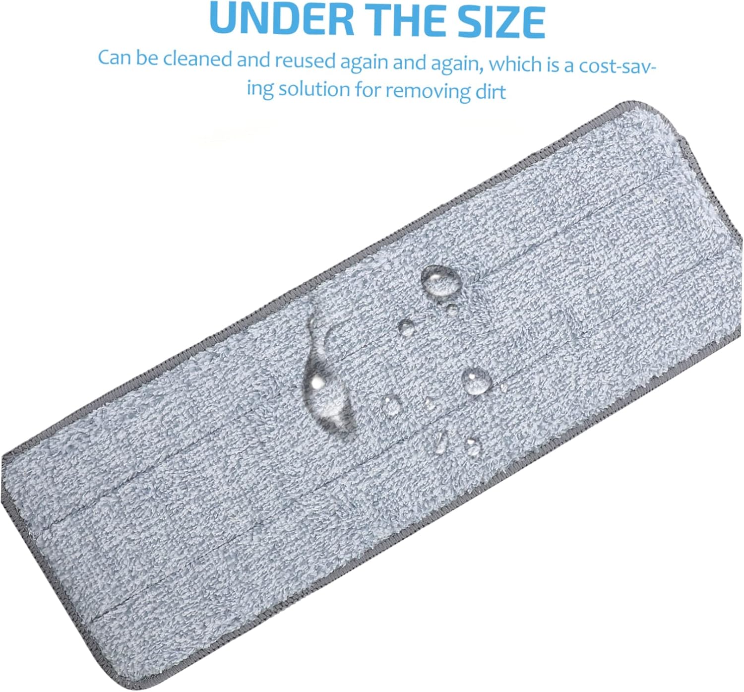2 Pack Minkissy Mop Pads Wet Dry Cleaning Reusable Floor Mop Heads
