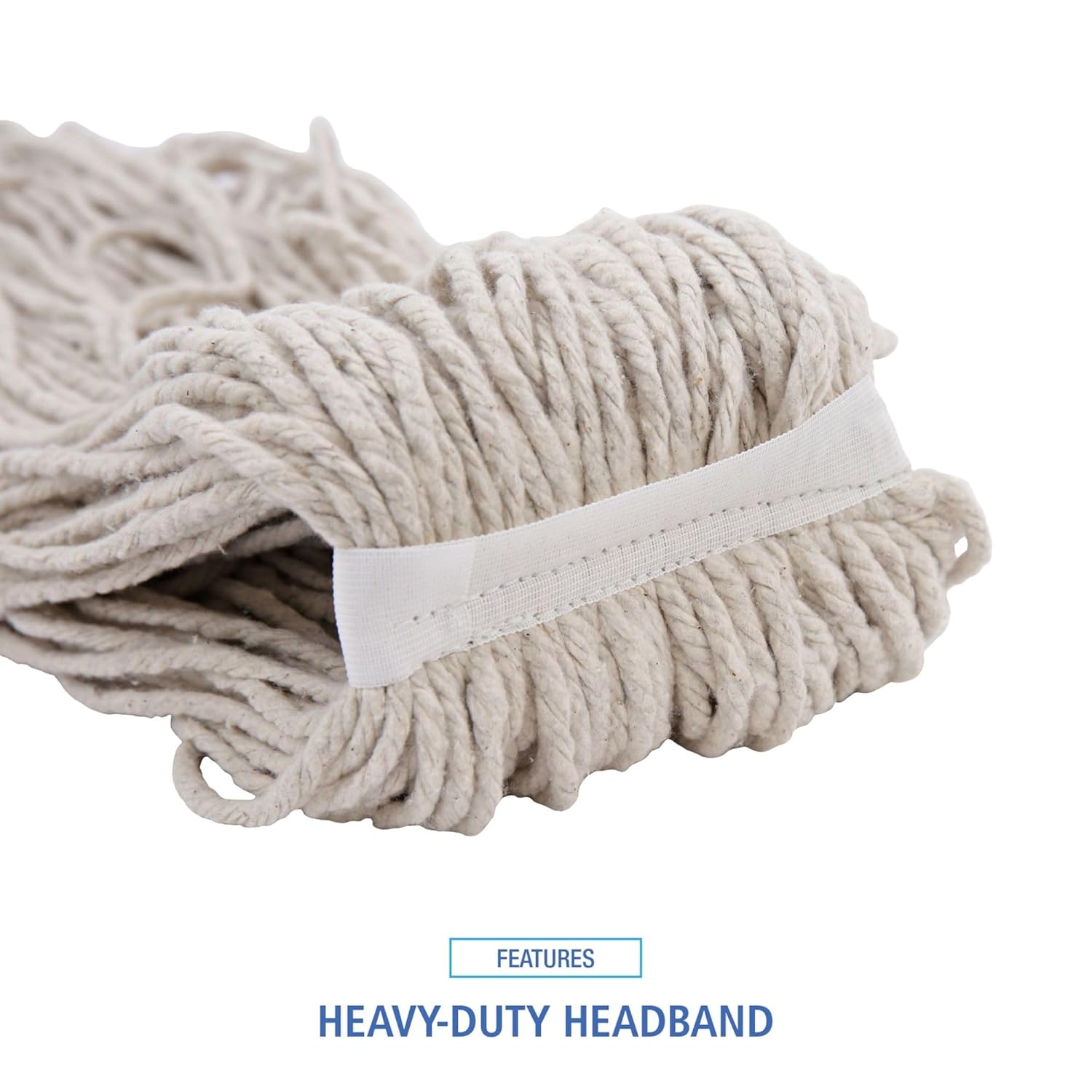 Boardwalk Mop Head Replacement 32oz Cotton White 12Carton