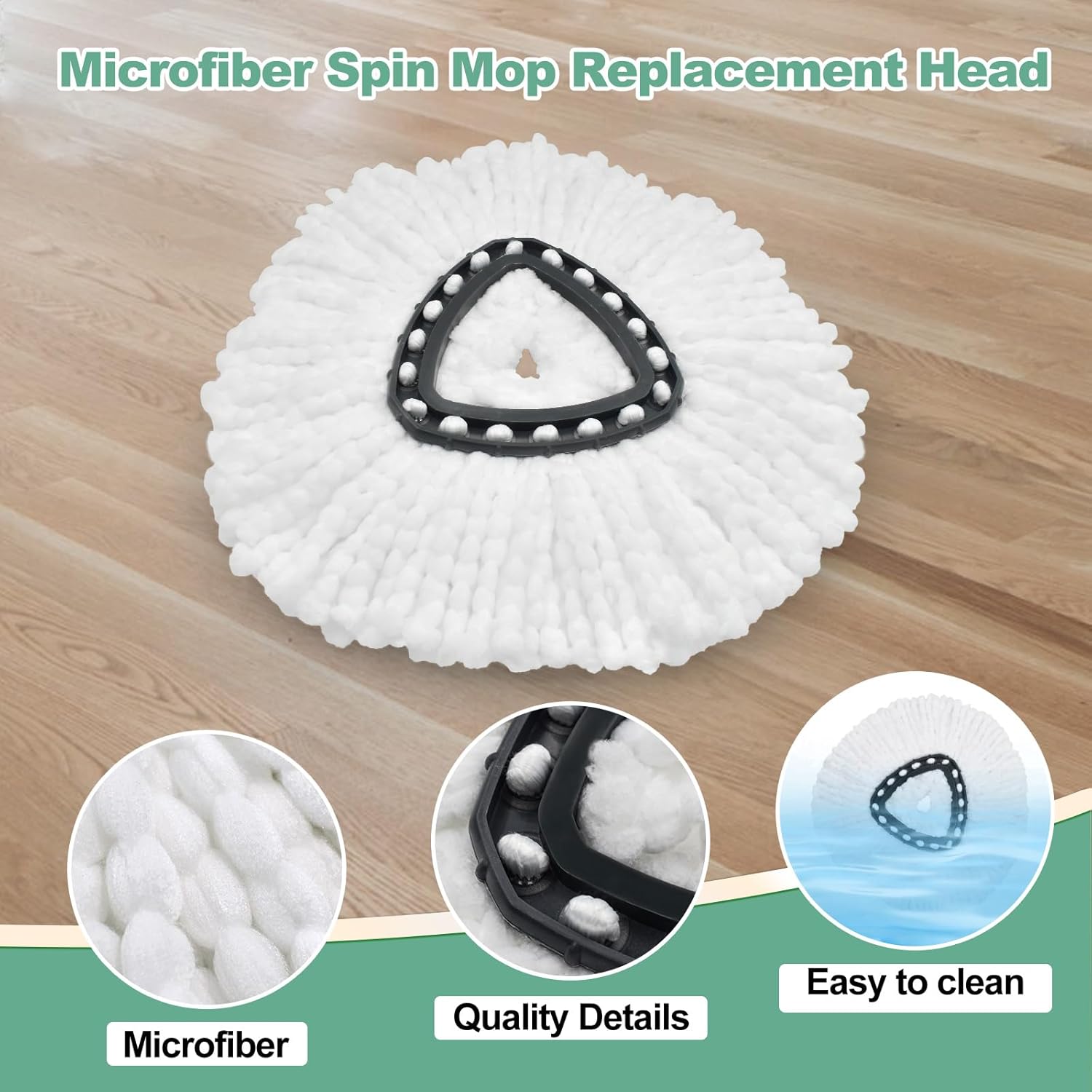 Uoiispet Mop Head Refills for O-Cedar 1-Slot System