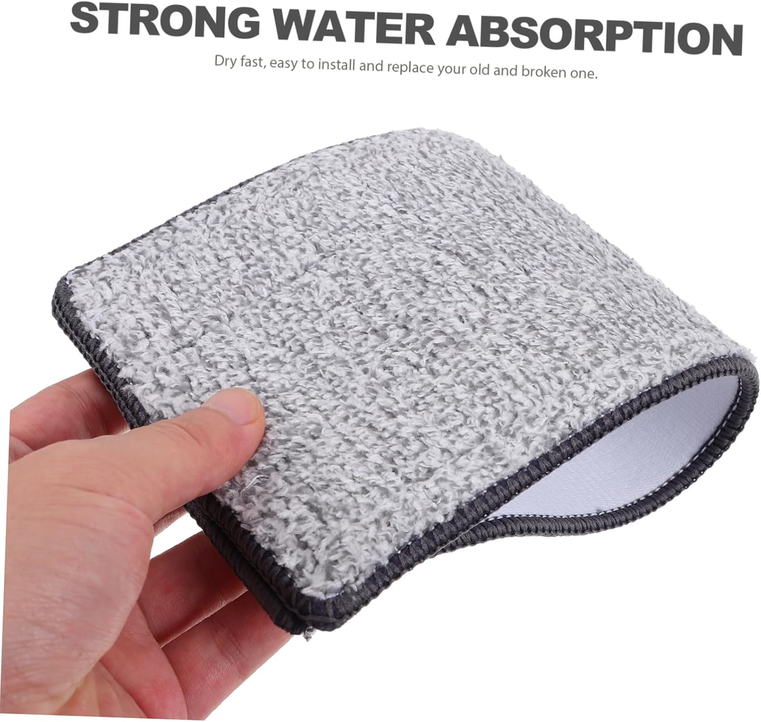 10pcs Microfiber Mop Pads for Floor Cleaning Reusable