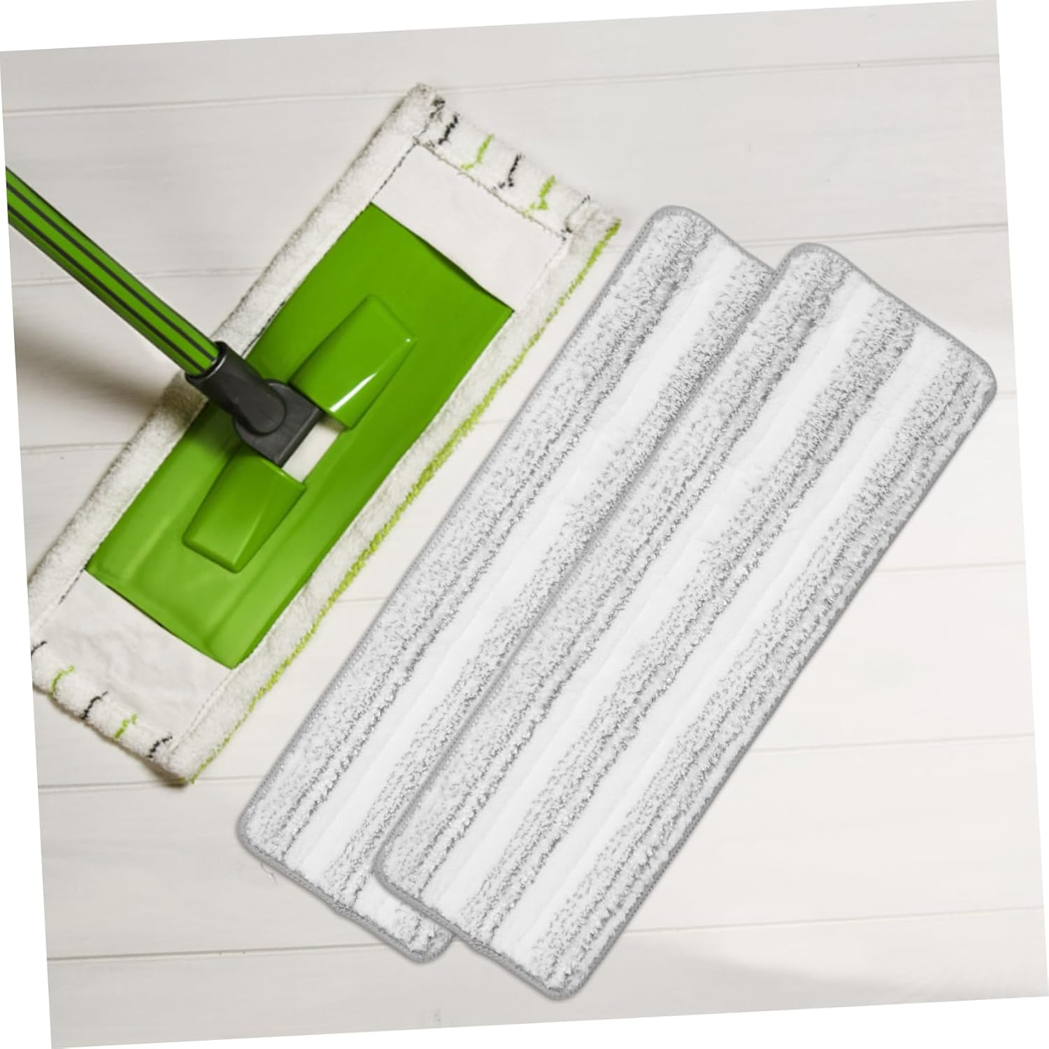 2Pcs Reusable Floor Mop Refill Pads for Home and Office Cleaning