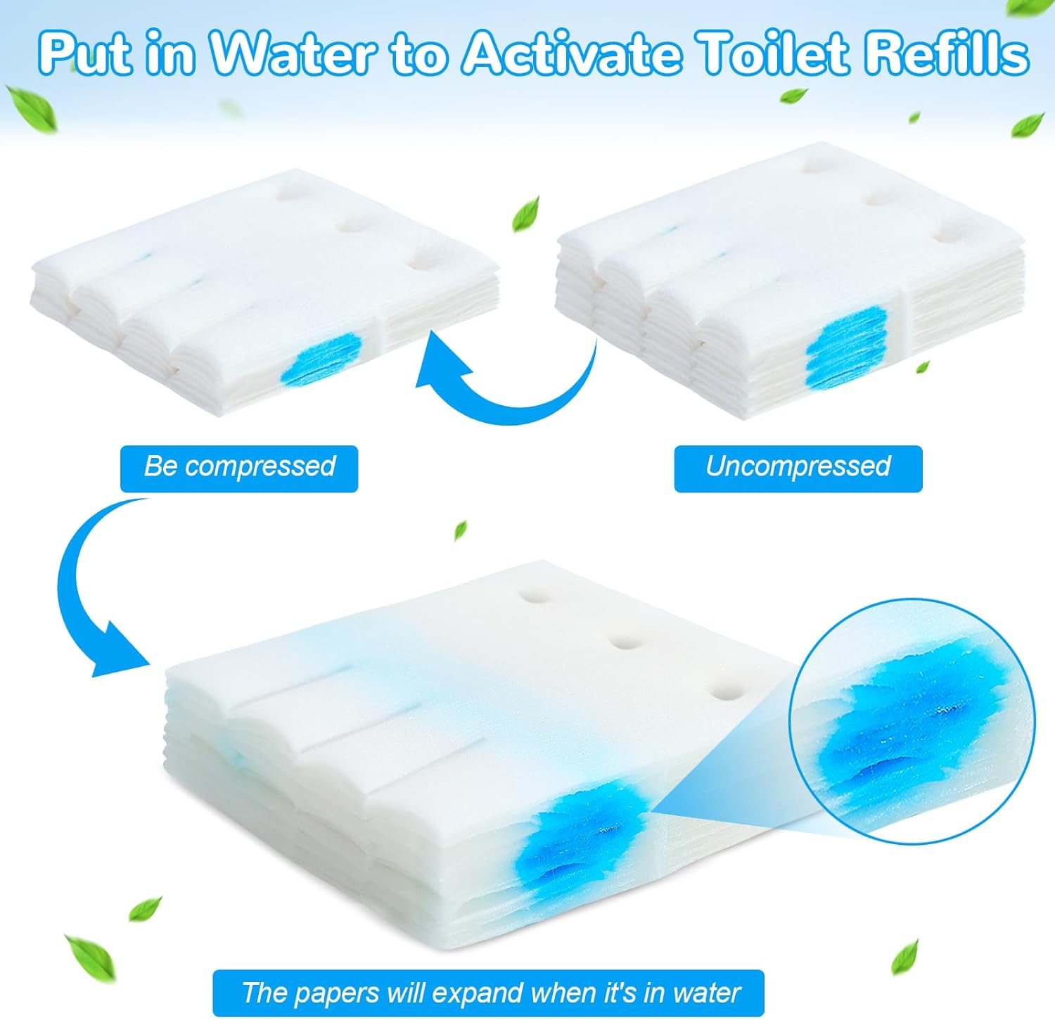 Effacera 36 Refill Toilet Bowl Paper Set