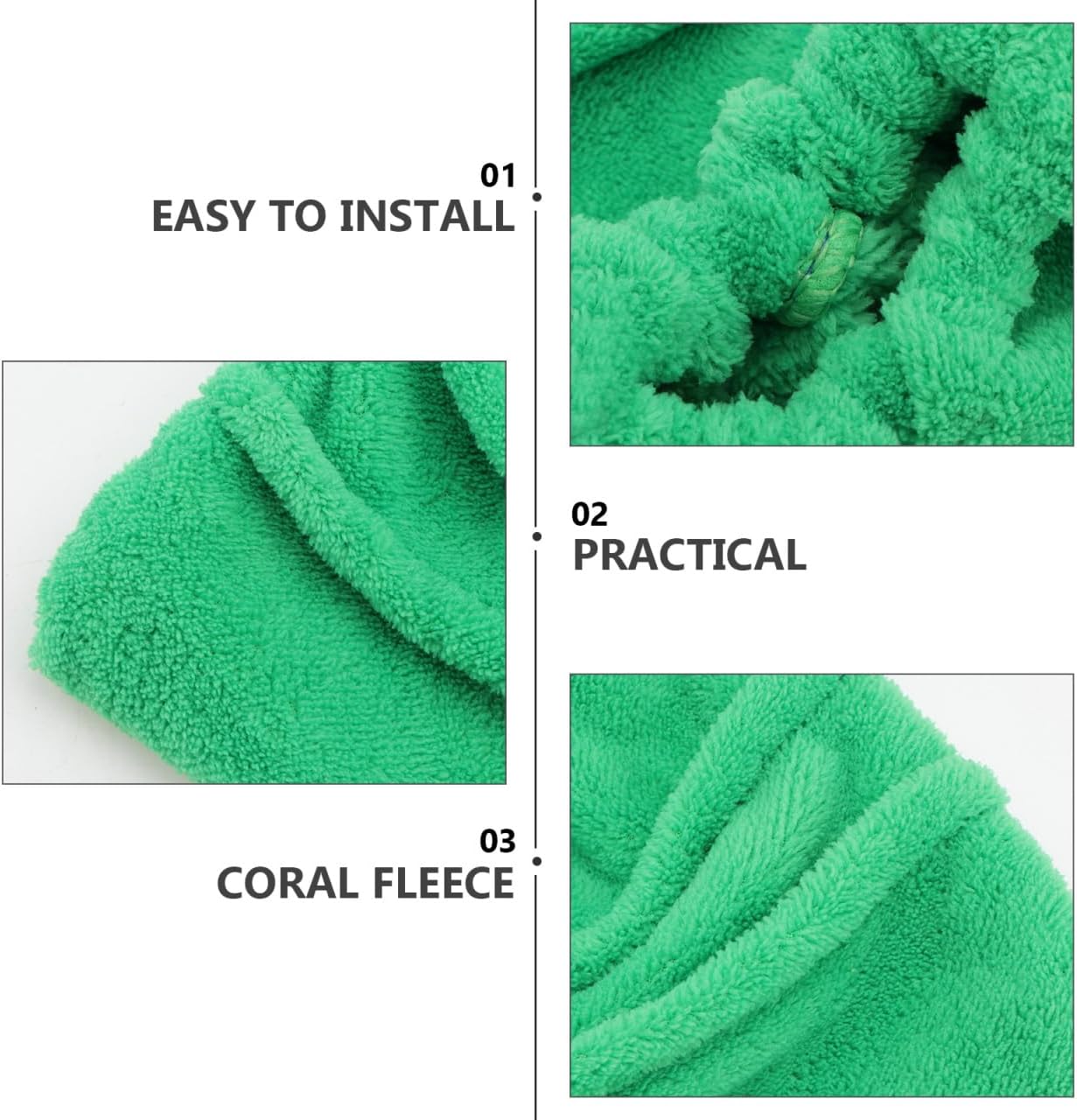 Beavorty 3 Pcs Cleaning Tool Set Mop Broom Cloth