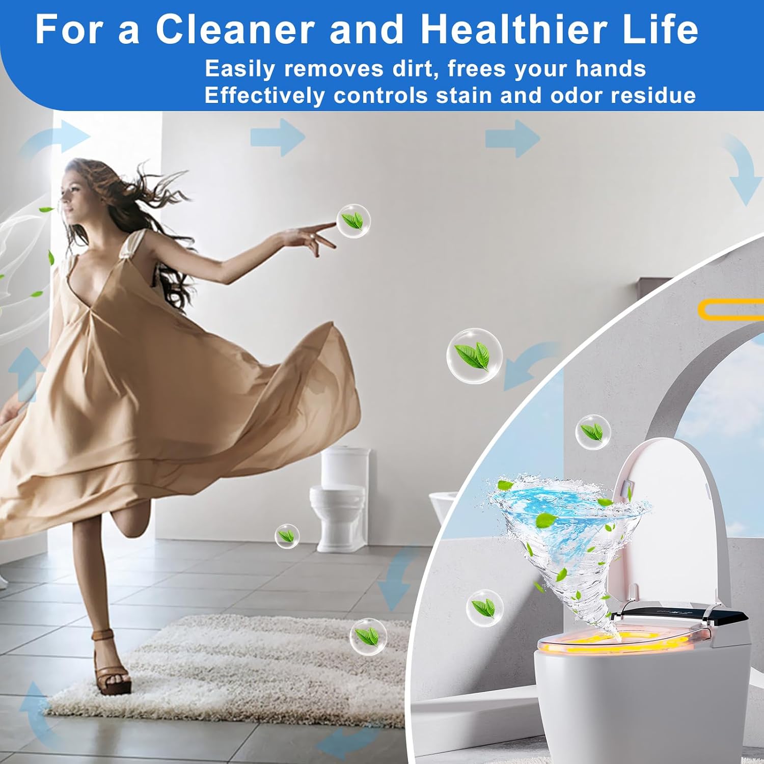 Msvvko Toilet Cleaner Tablets 40 Pcs Septic Safe