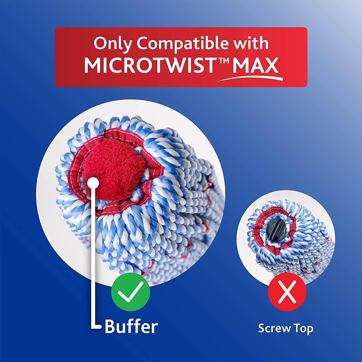 O-Cedar MicroTwist MAX Microfiber Refill Pack of 3