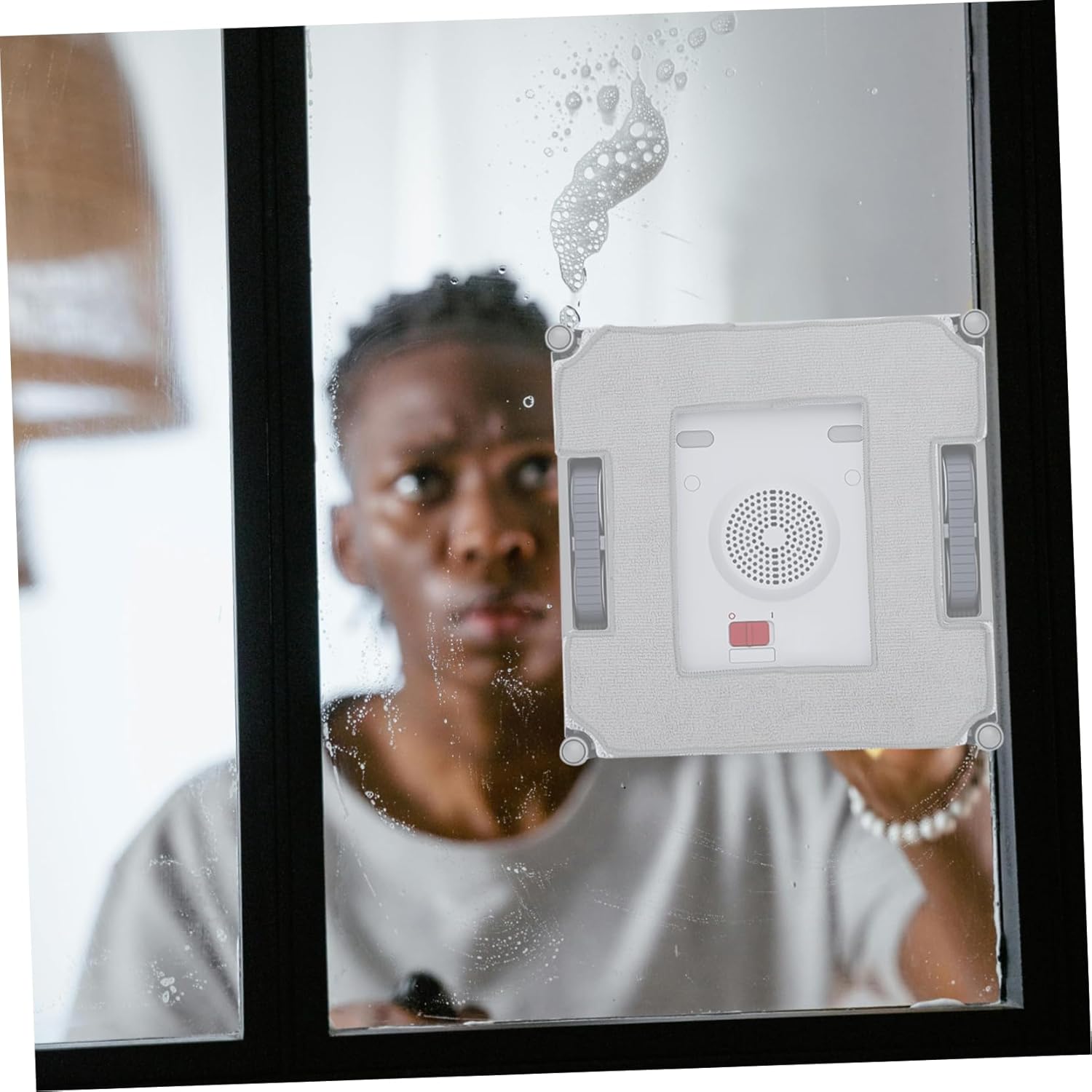 FRCOLOR 4Pcs Window Cleaner Robot Rags