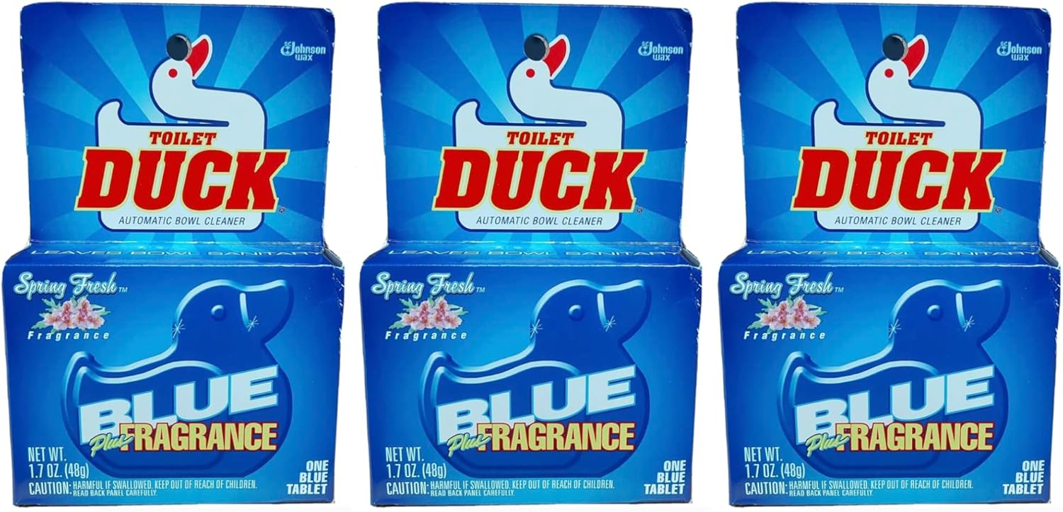 Toilet Duck Automatic Blue Toilet Cleaner 3 Pack