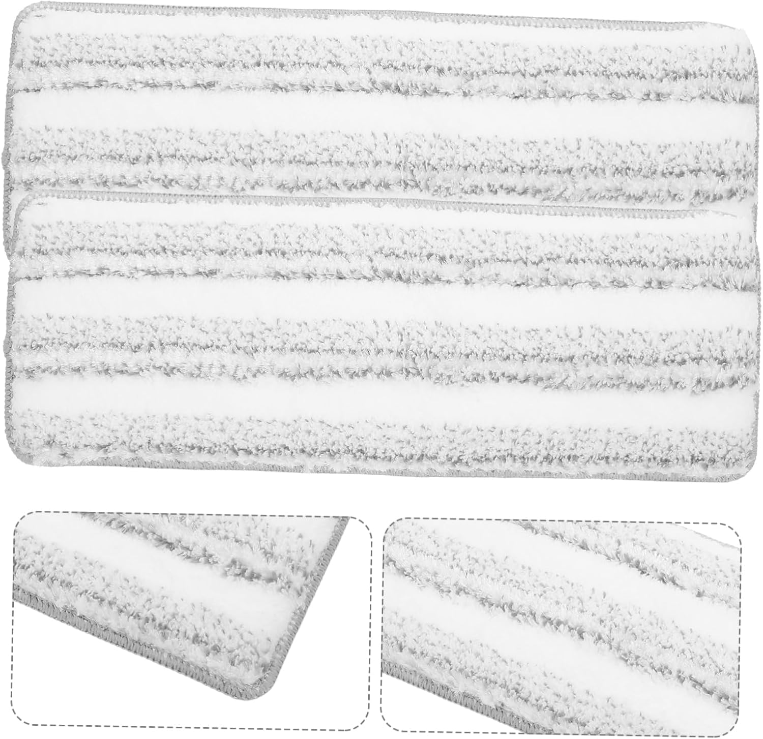 3Pcs Striped Self-Adhesive Mop Pads for Flat Mops