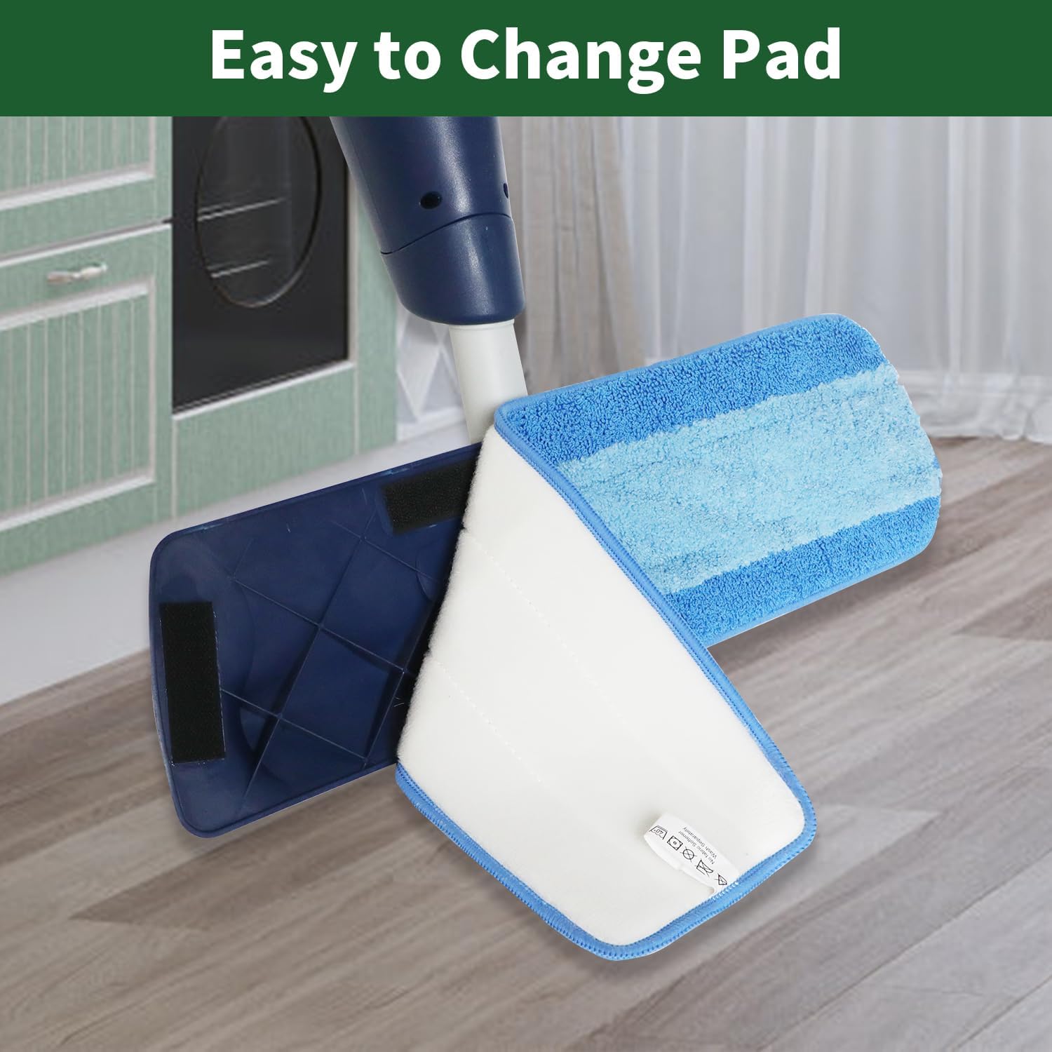 10 Pack Microfiber Mop Pads for Bona Mop 18 Inch Reusable Replacement