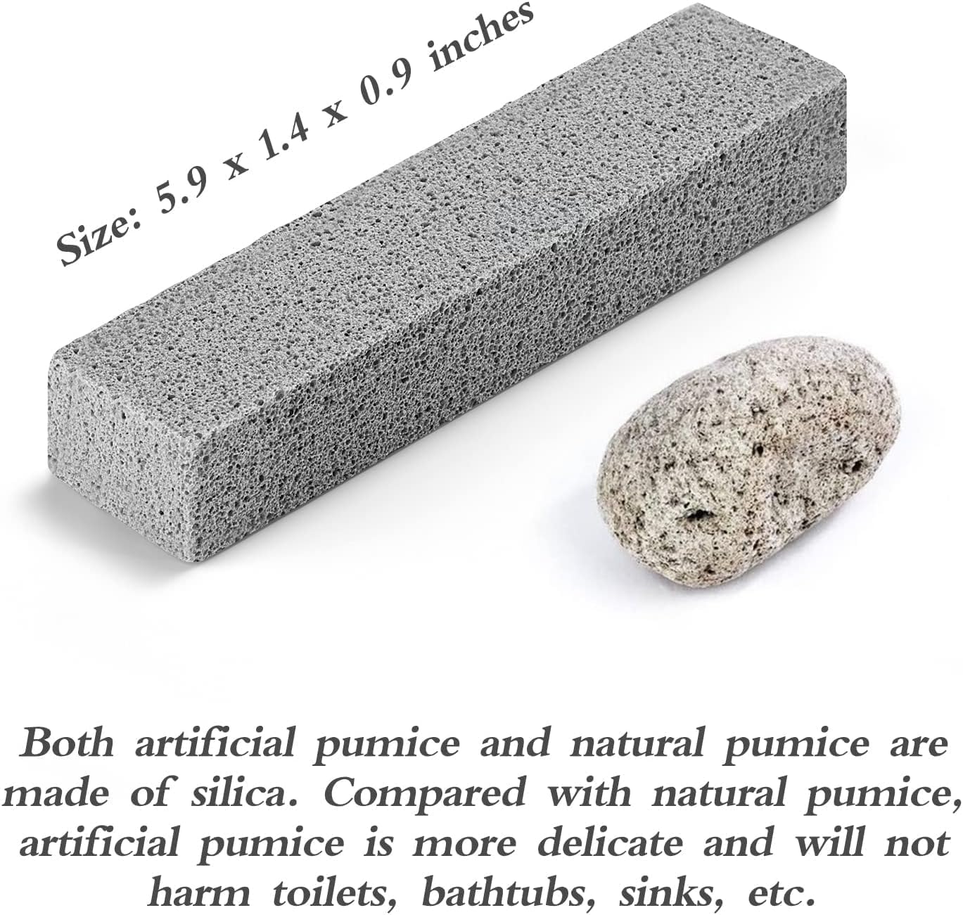 Lenicany 12Pack Pumice Stones for Toilet Cleaning