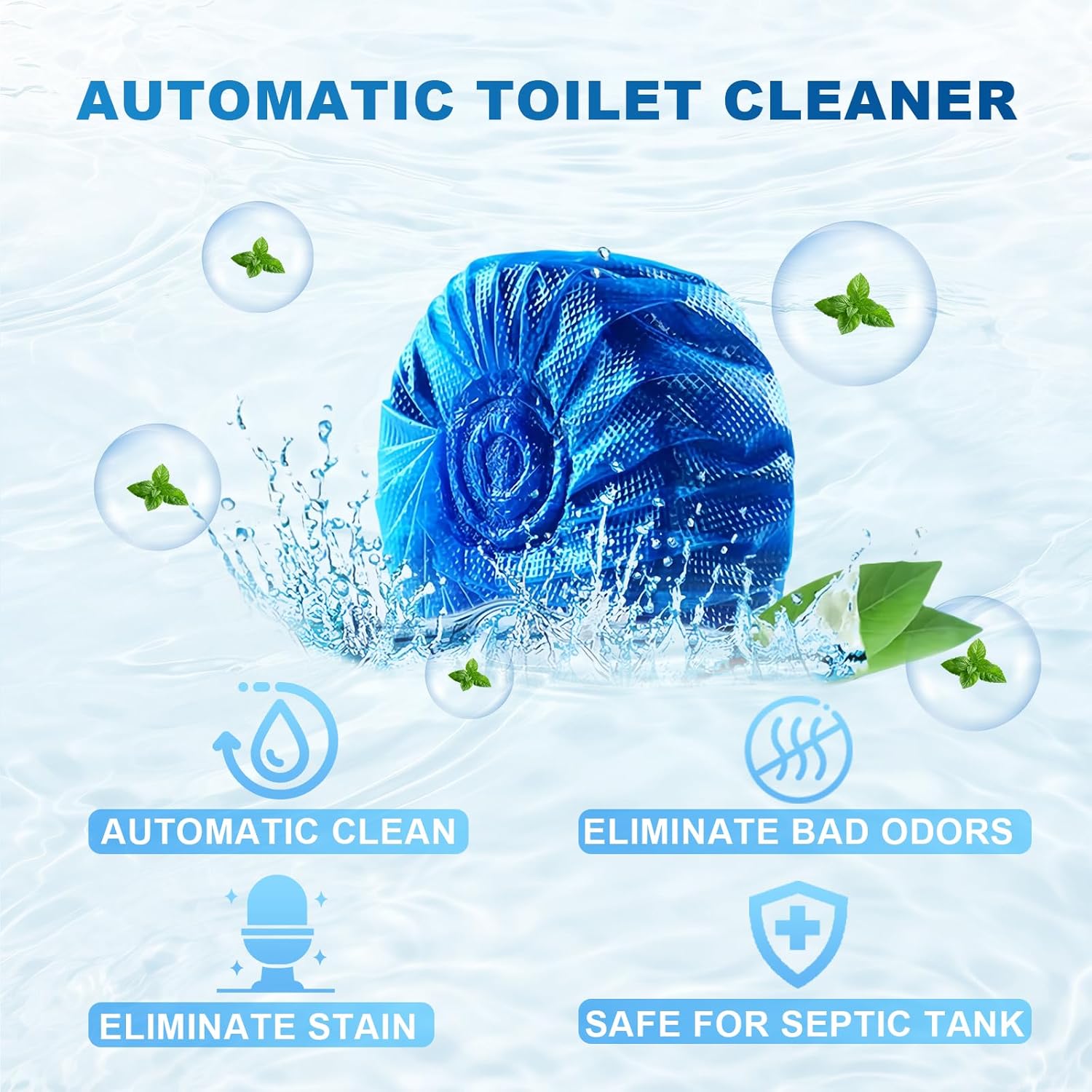 Msvvko Toilet Cleaner Tablets 40 Pcs Septic Safe