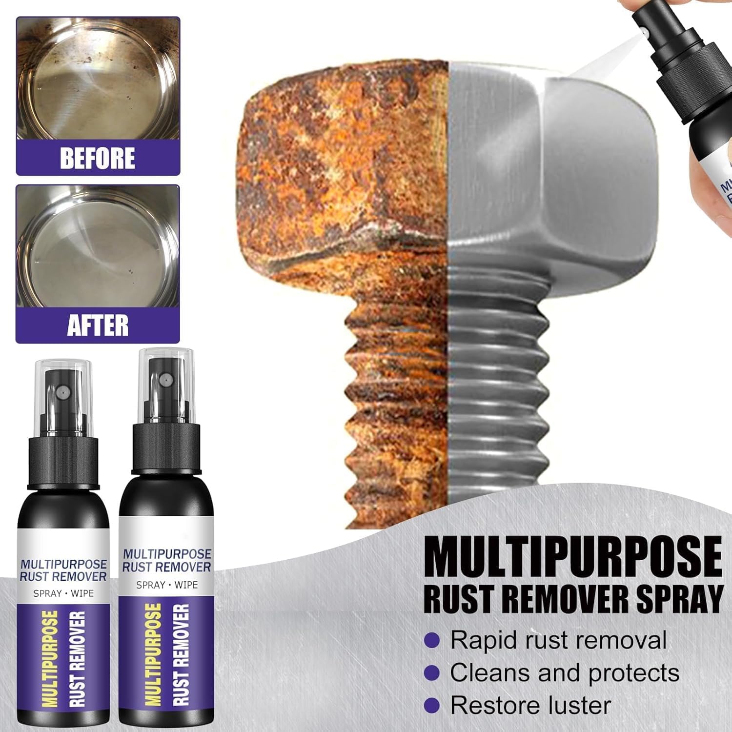 Perihralpeci Multipurpose Rust Remover Spray 3pcs30ml