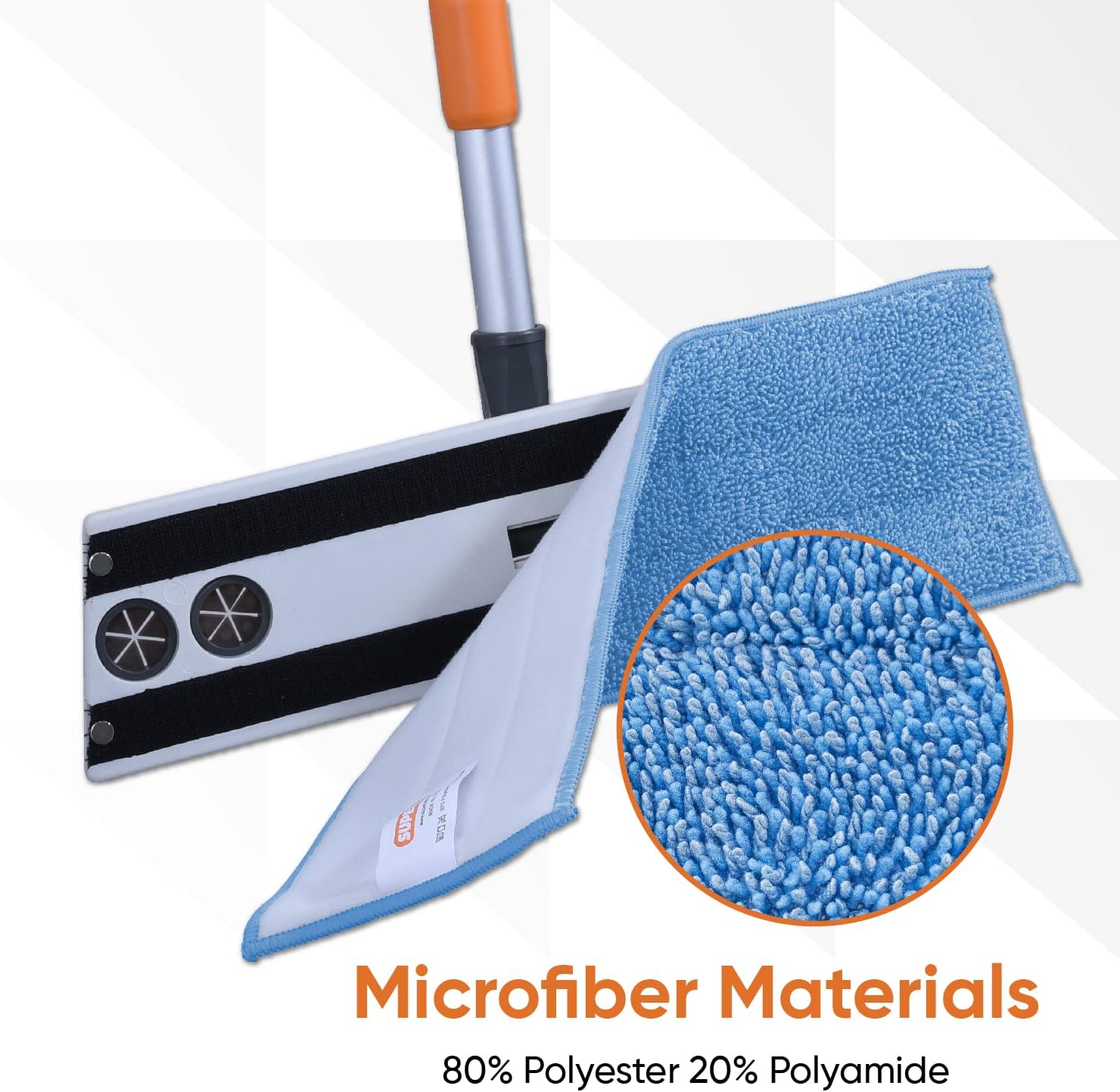 Superio Microfiber Mop Refill 16 Inch Blue 12 Pack
