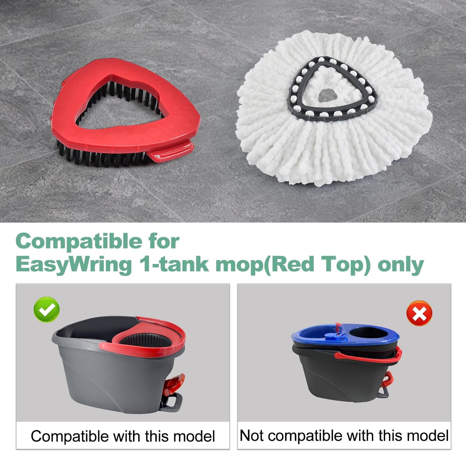 Uoiispet Mop Head Refills for O-Cedar 1-Slot System
