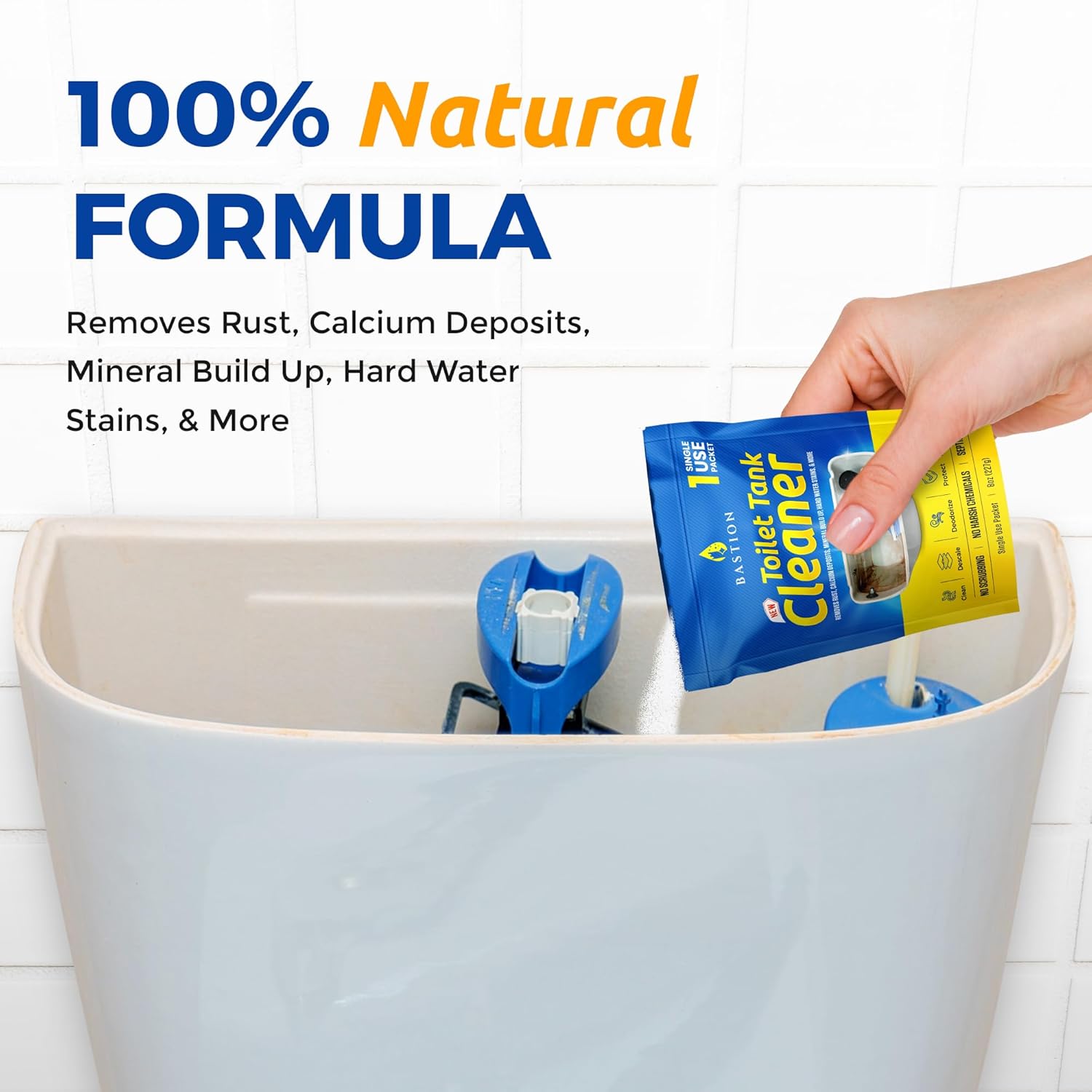 Bastion Toilet Tank Cleaner - 6 x 8oz Single Use Packets