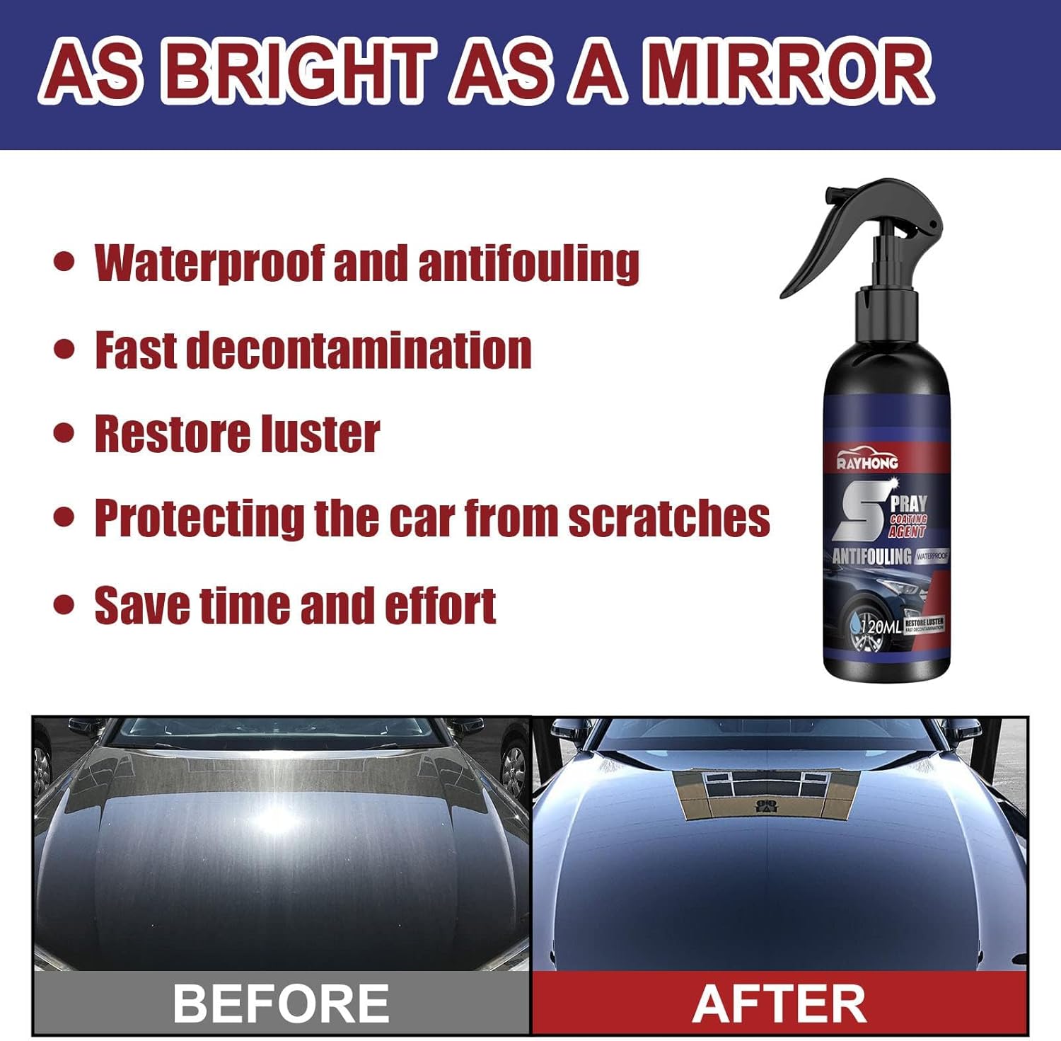 Multipurpose Rust Remover Spray 169 Floz - Heavy Duty for Metal Surfaces
