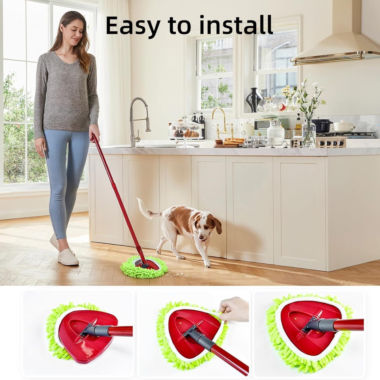 YWSHF Spin Mop Heads 6 Pack Replacement for O Cedar