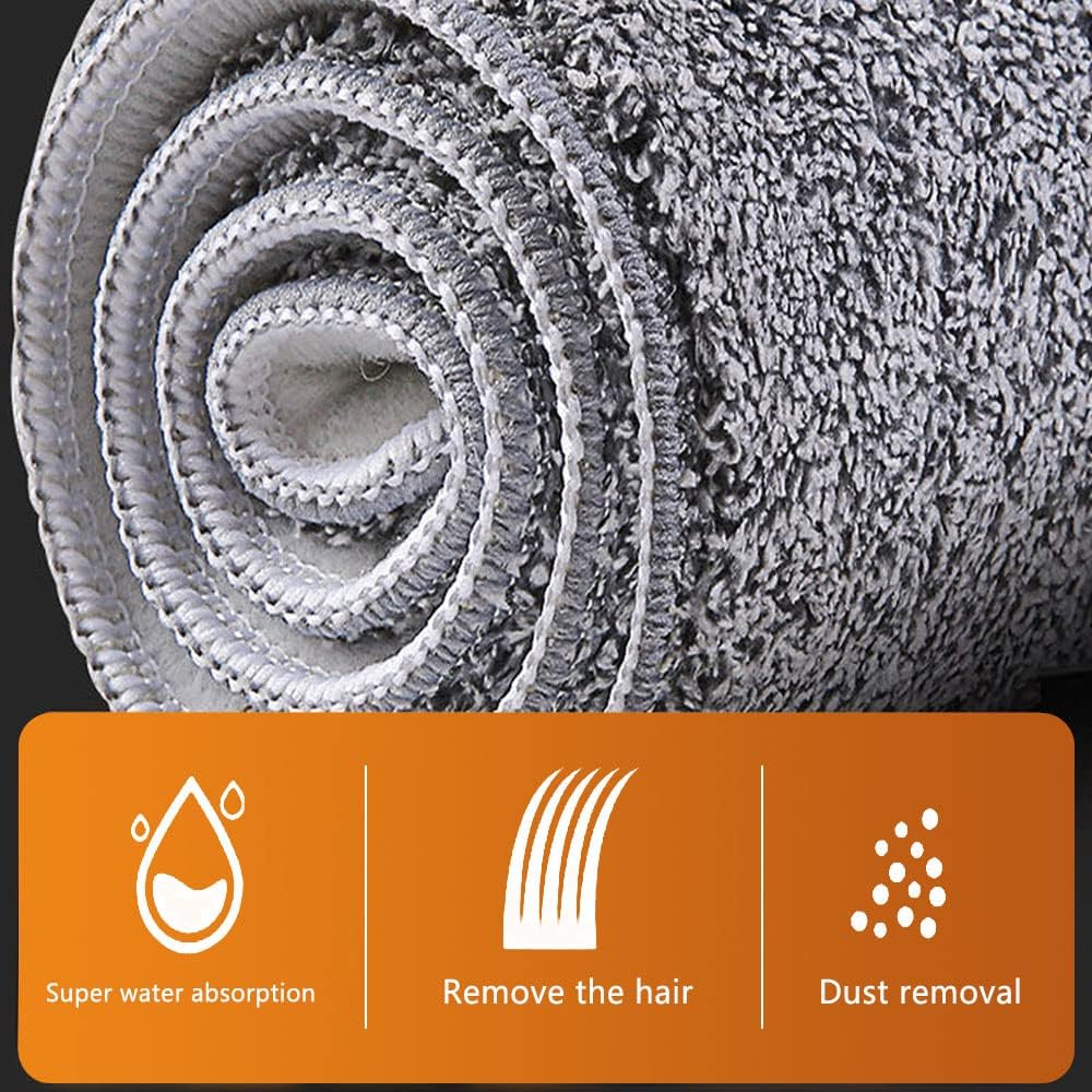 Sunki Microfiber Mop Pads 6 Pack Reusable Wet Dry