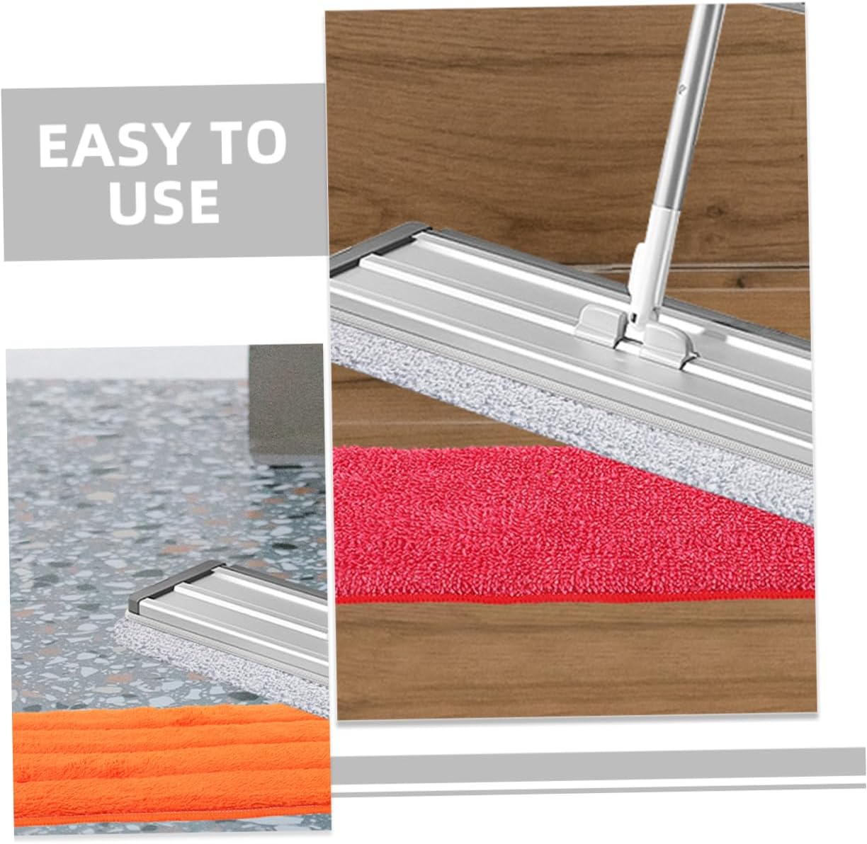 5Pcs Reusable Fiber Mop Pads for Durable Cleaning