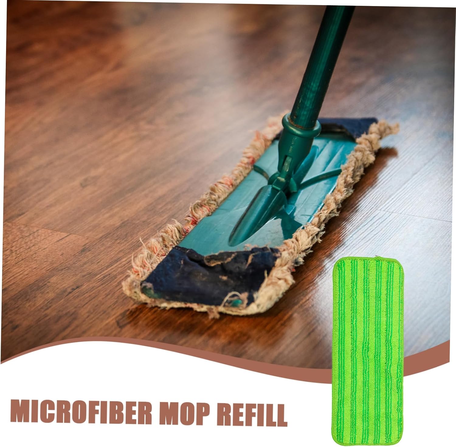 3pcs Reusable Microfiber Mop Refill Pads for Hardwood and Tile Floors