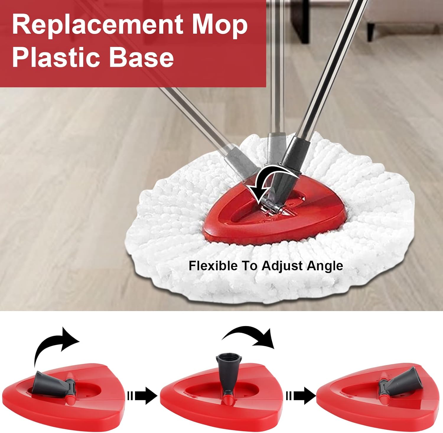 BeiLan Spin Mop Replacement Head Set