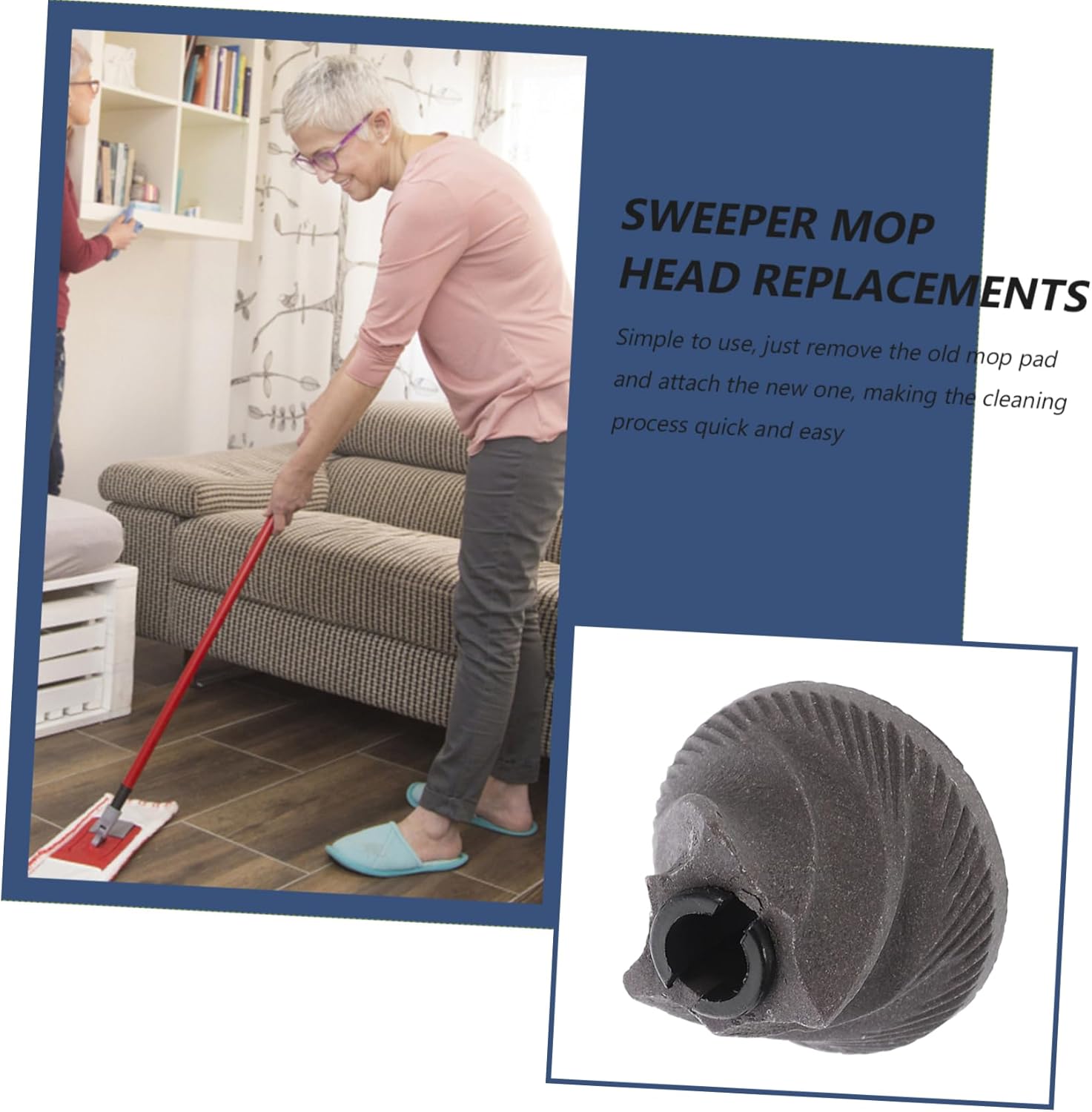 Reusable Microfiber Mop Pads for Wet Dry Cleaning