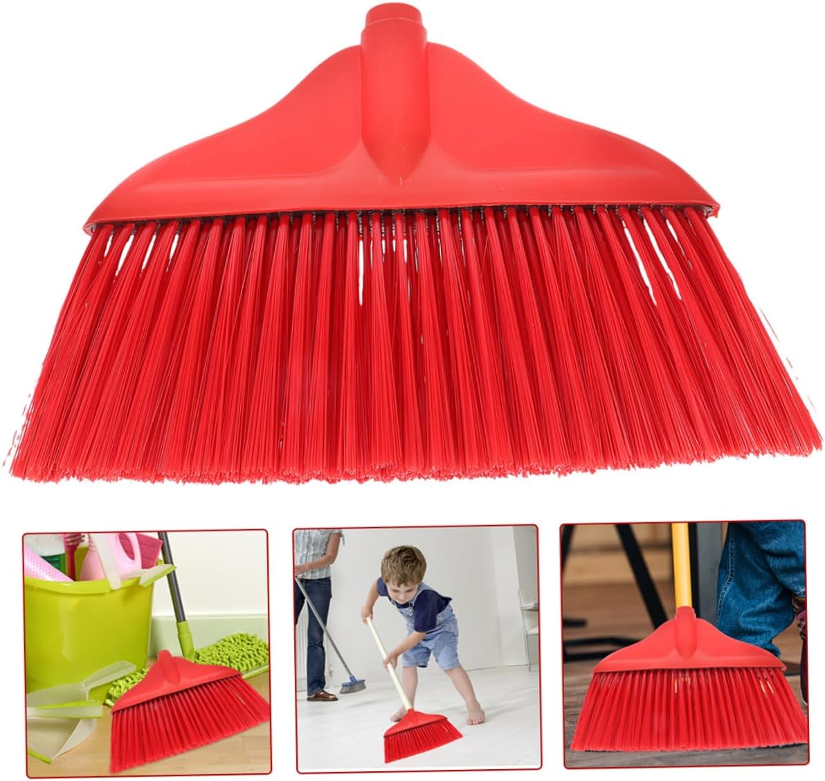 2pcs Easy Install Floor Broom Head Replacement for Home Cleaning