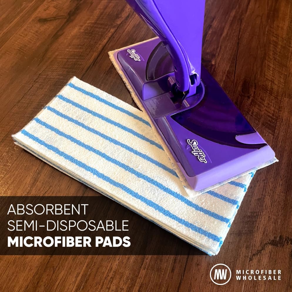 10 MWipes Semi-Disposable Microfiber Mop Pads - 25 Pack 1