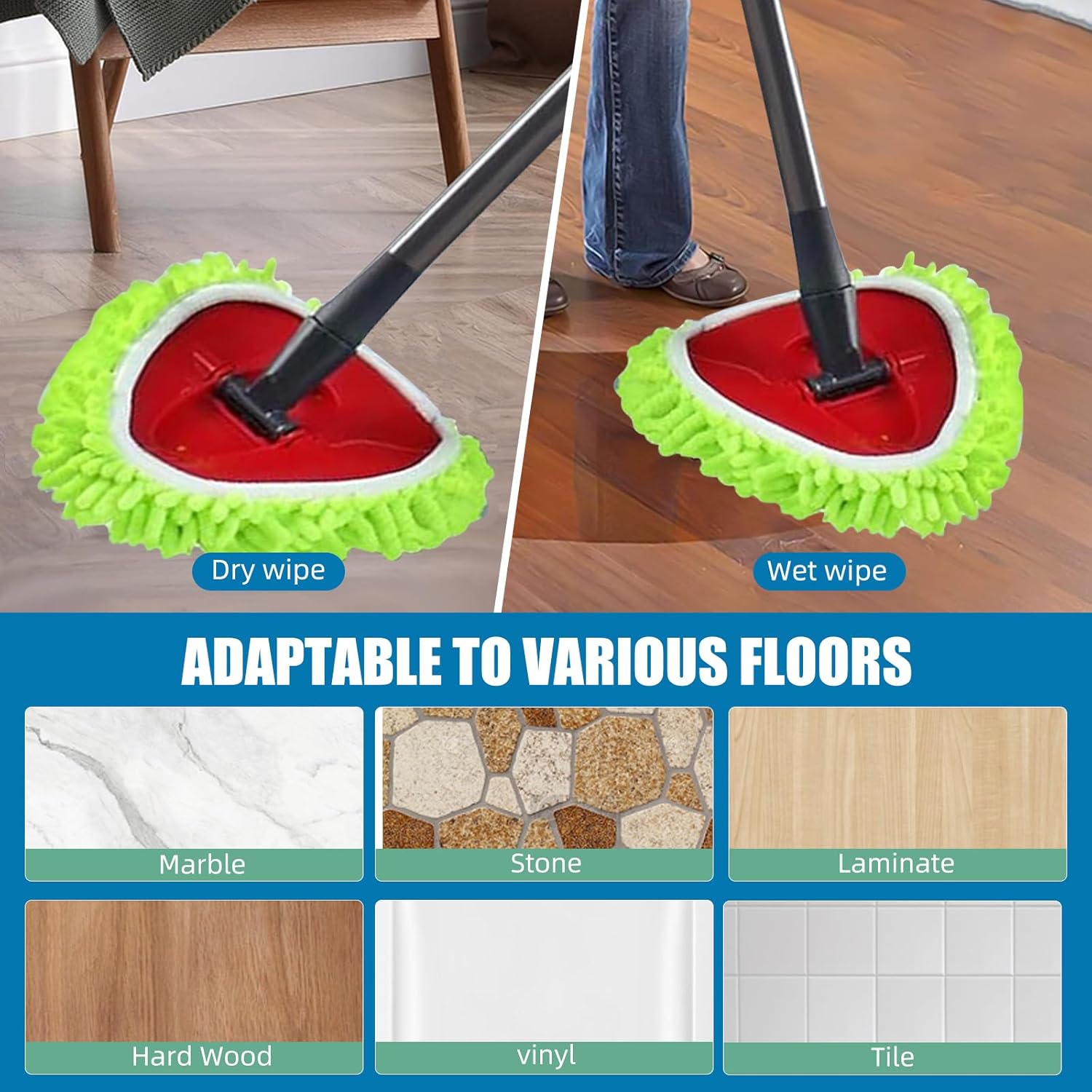 YWSHF Spin Mop Heads 6 Pack Replacement for O Cedar