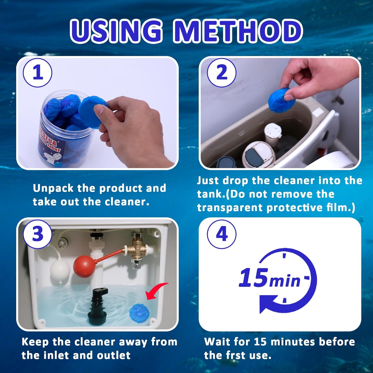 Coldchill Toilet Bowl Cleaner Tablets 20-Pack