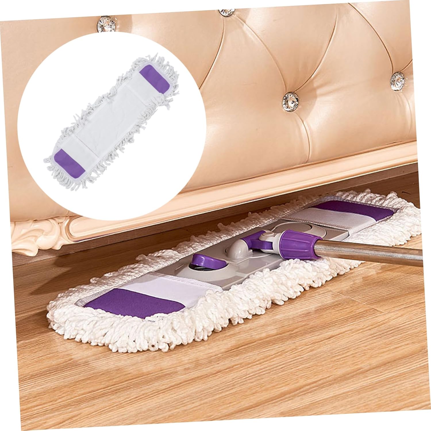 CALLARON Reusable Cotton Mopping Pads for All Hard Floors