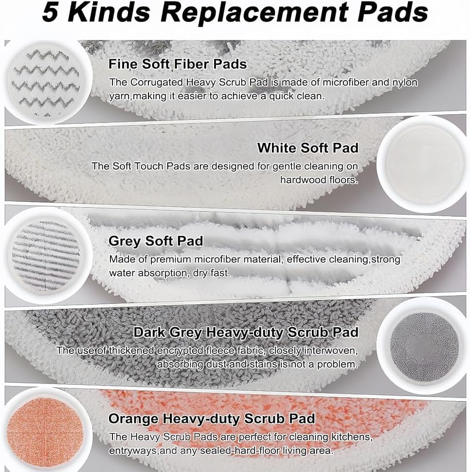 Sgizoku Spin Wave Replacement Mop Pads for Bissell