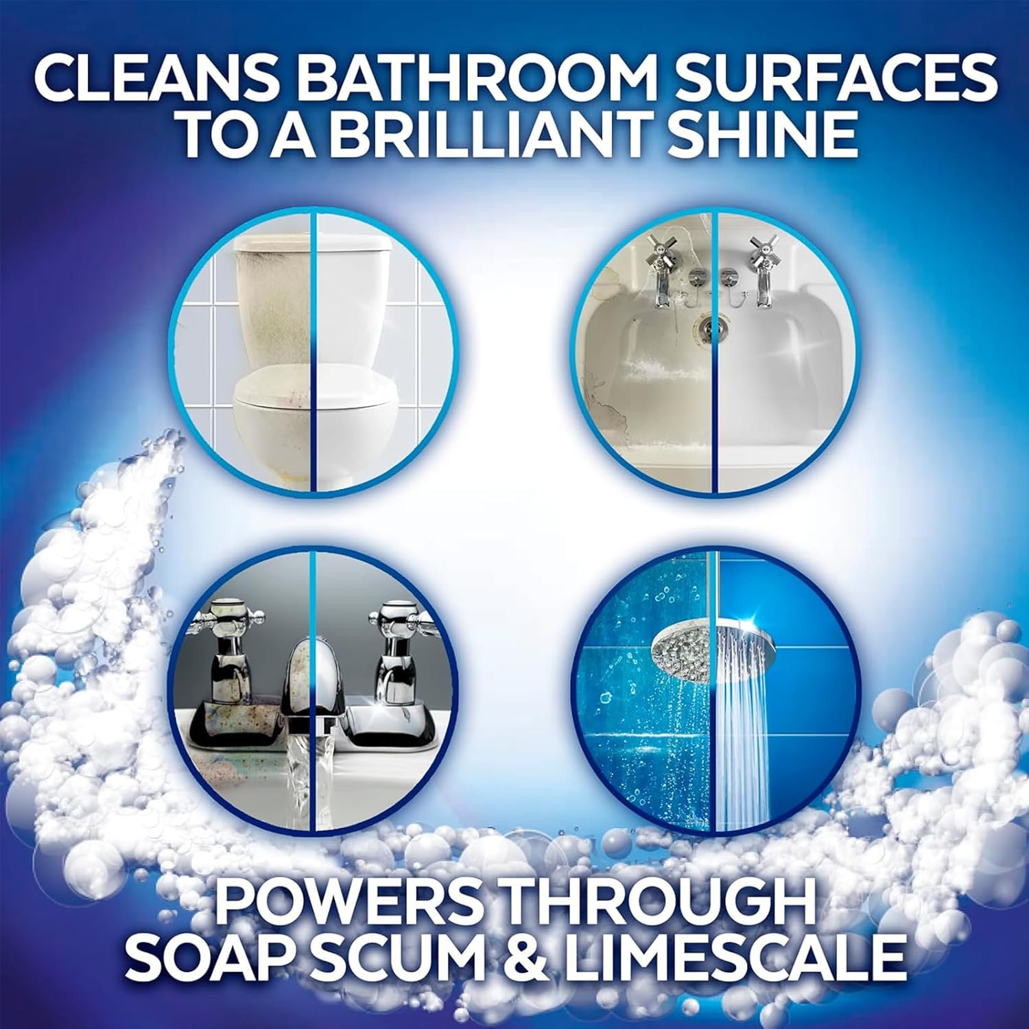 Liapu Toilet Bowl Cleaner - Odor Free Eco Safe Fast Stain Removal