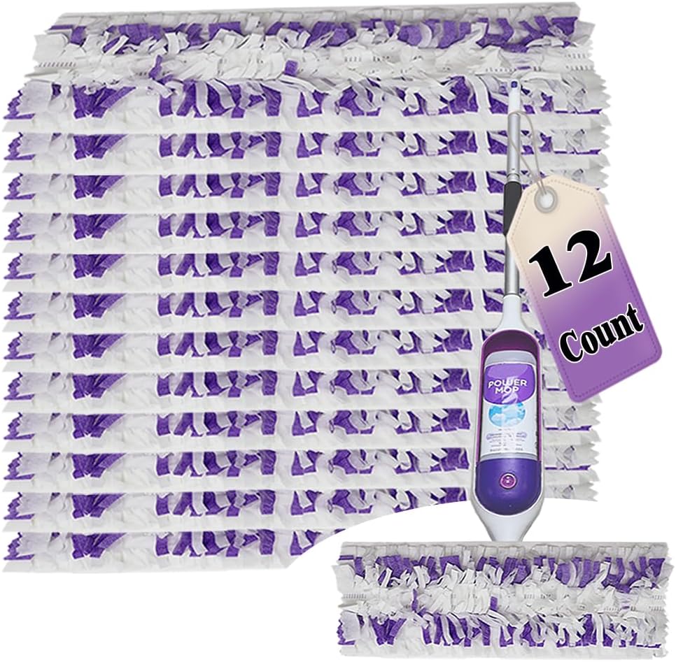 12 Count Disposable Mopping Pad Refills for PowerMop